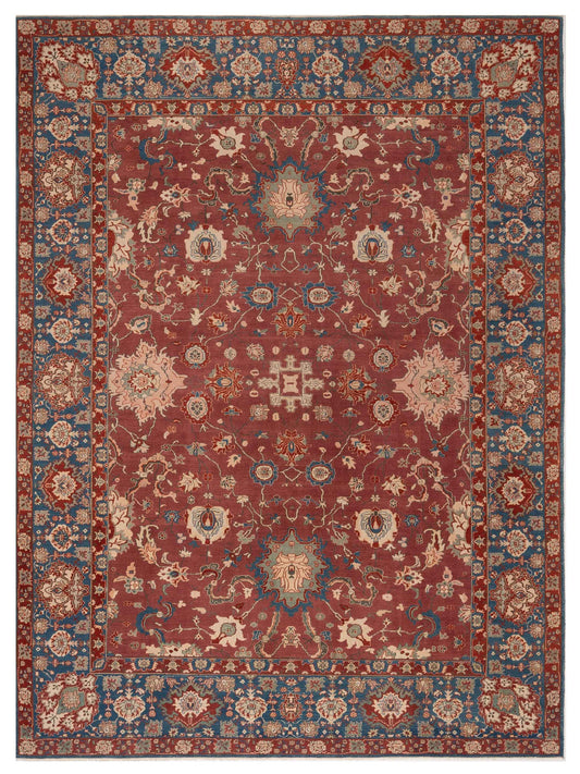 Pasha Antique Loom 104401 Rust Traditional Hand Knotted Rug