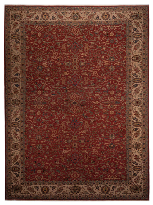 Pasha Antique Loom 104519 Rust Traditional Hand Knotted Rug