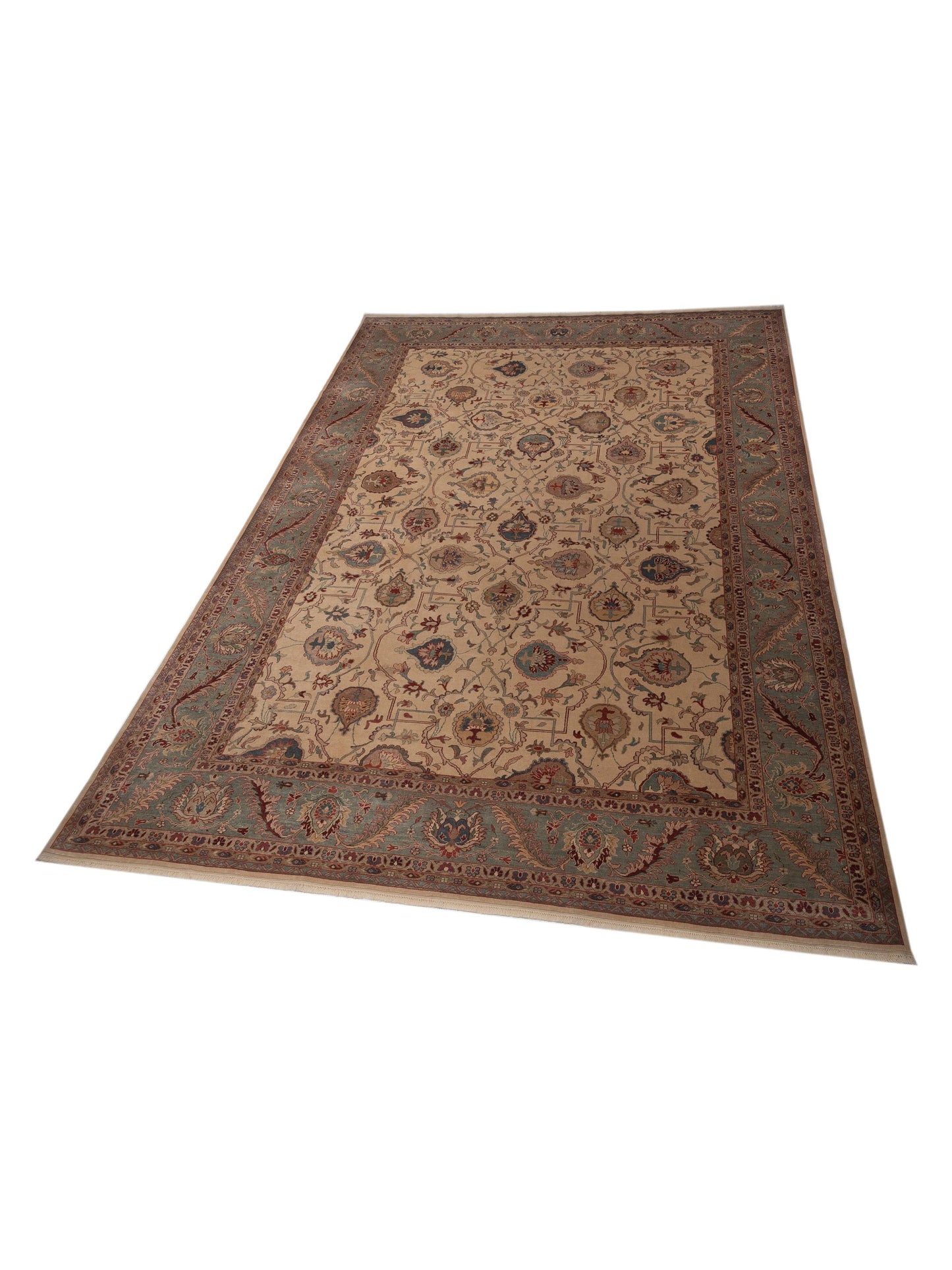 Pasha Antique Loom 104521 Beige  Traditional Hand Knotted Rug