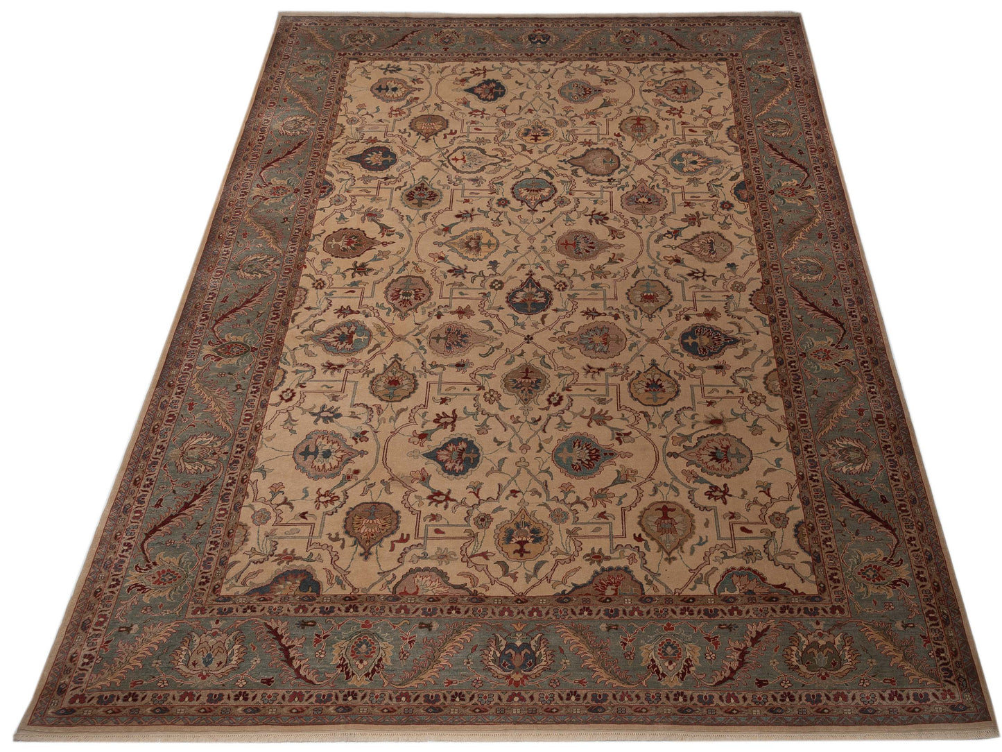 Pasha Antique Loom 104521 Beige  Traditional Hand Knotted Rug