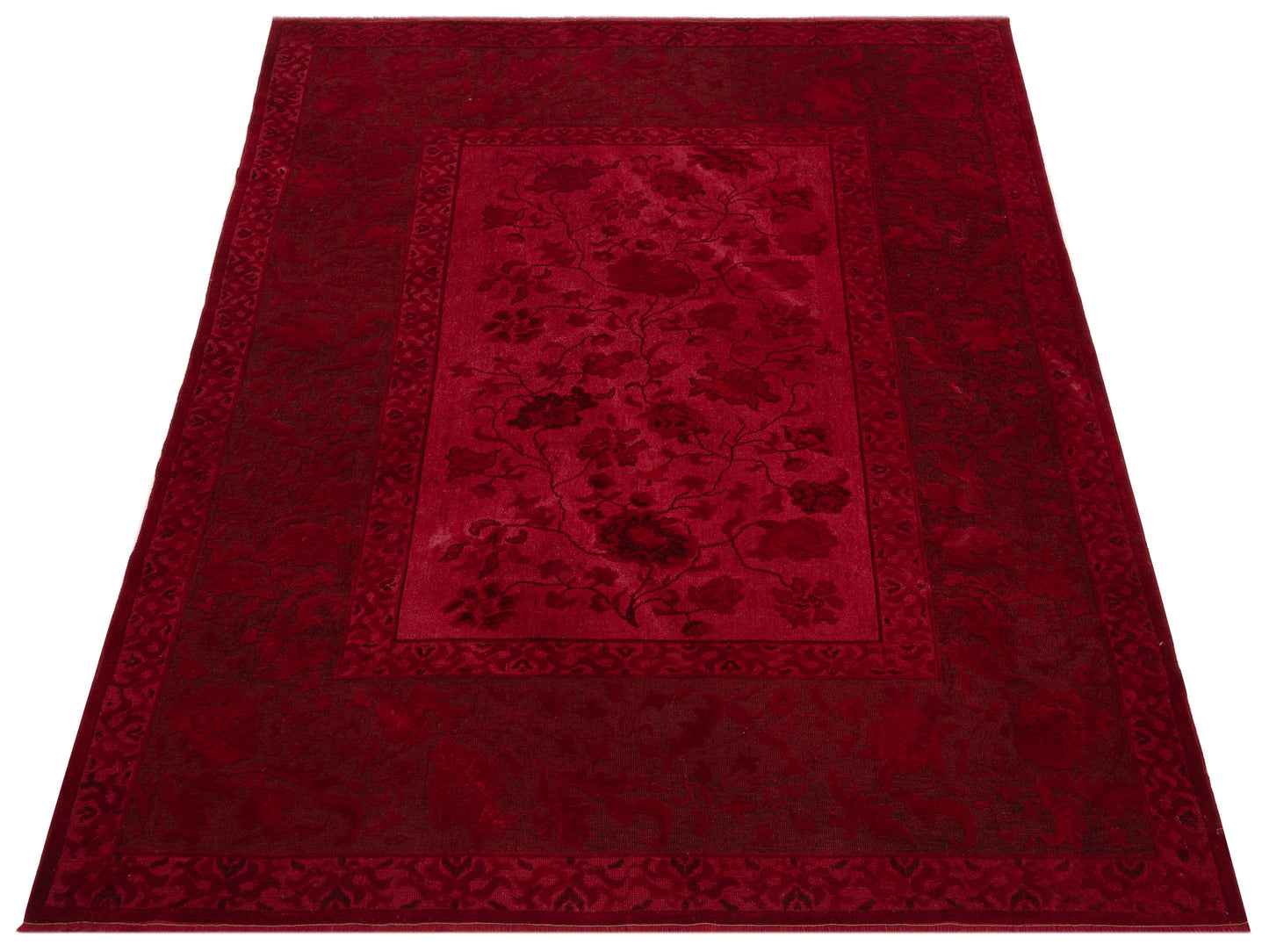 Pasha Vintage 104538 Red  Transitional Hand Knotted Rug