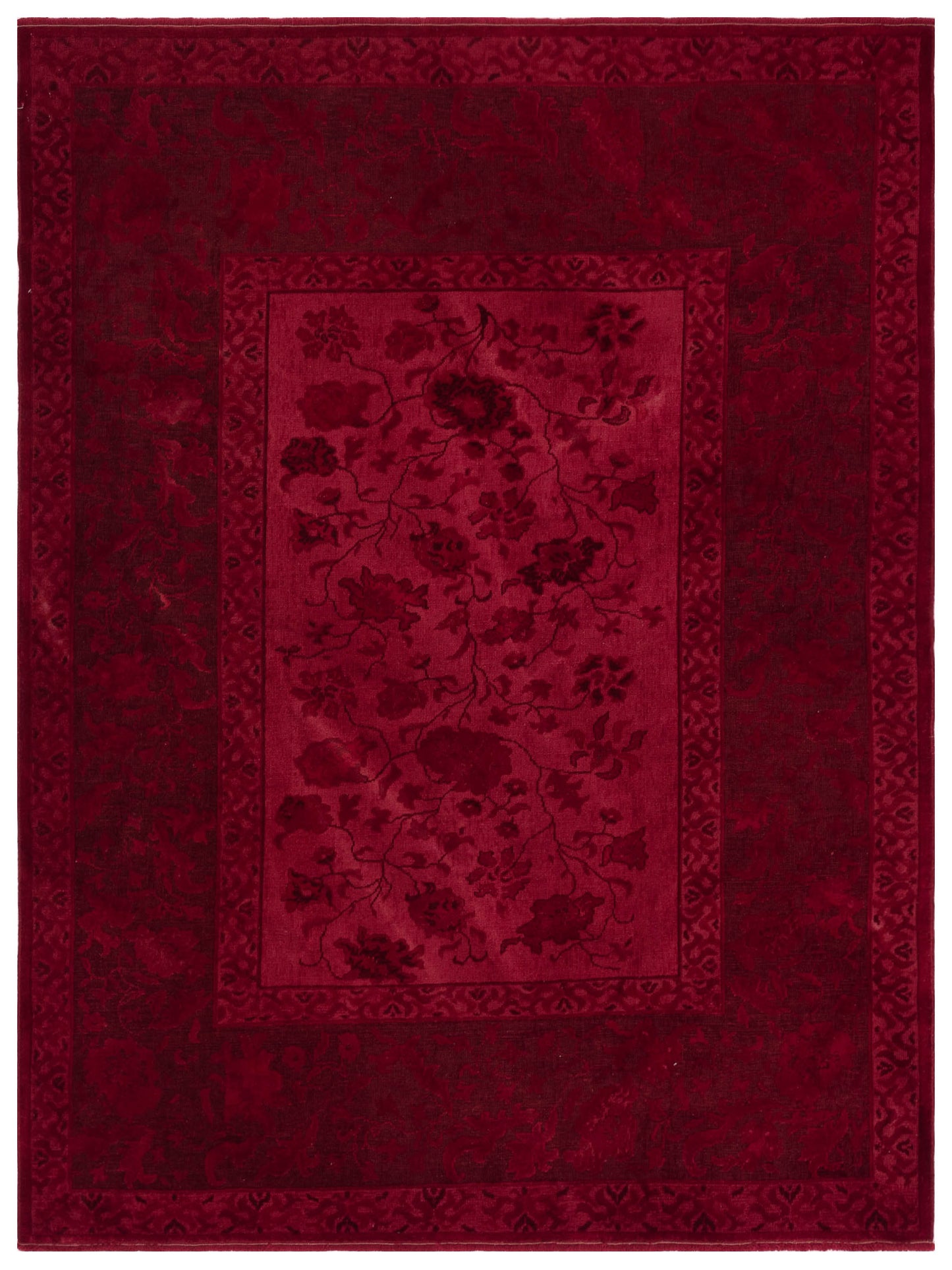 Pasha Vintage 104538 Red Transitional Hand Knotted Rug