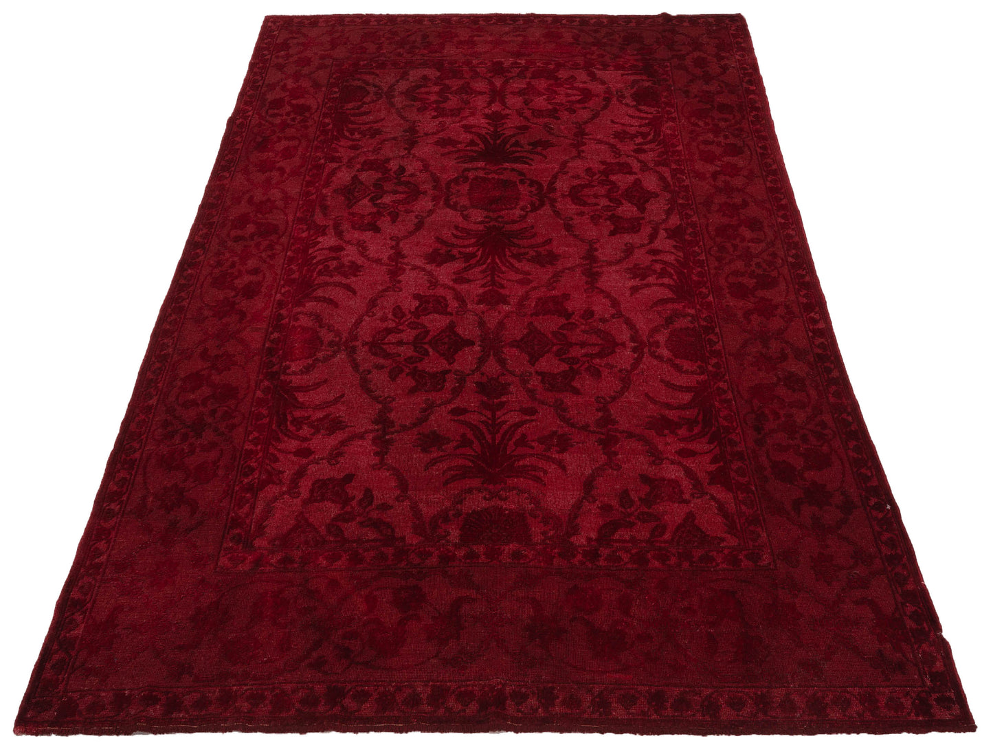 Pasha Vintage 104548 Red  Transitional Hand Knotted Rug