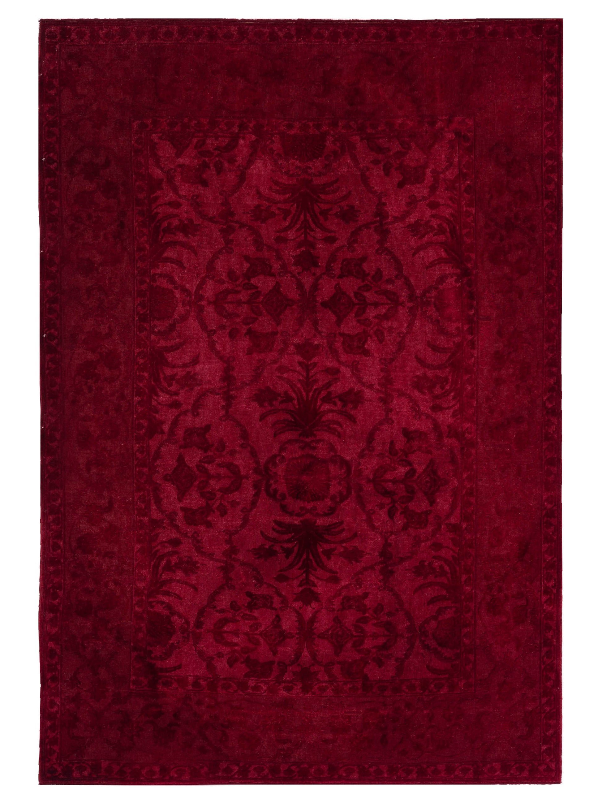 Pasha Vintage 104548 Red Transitional Hand Knotted Rug