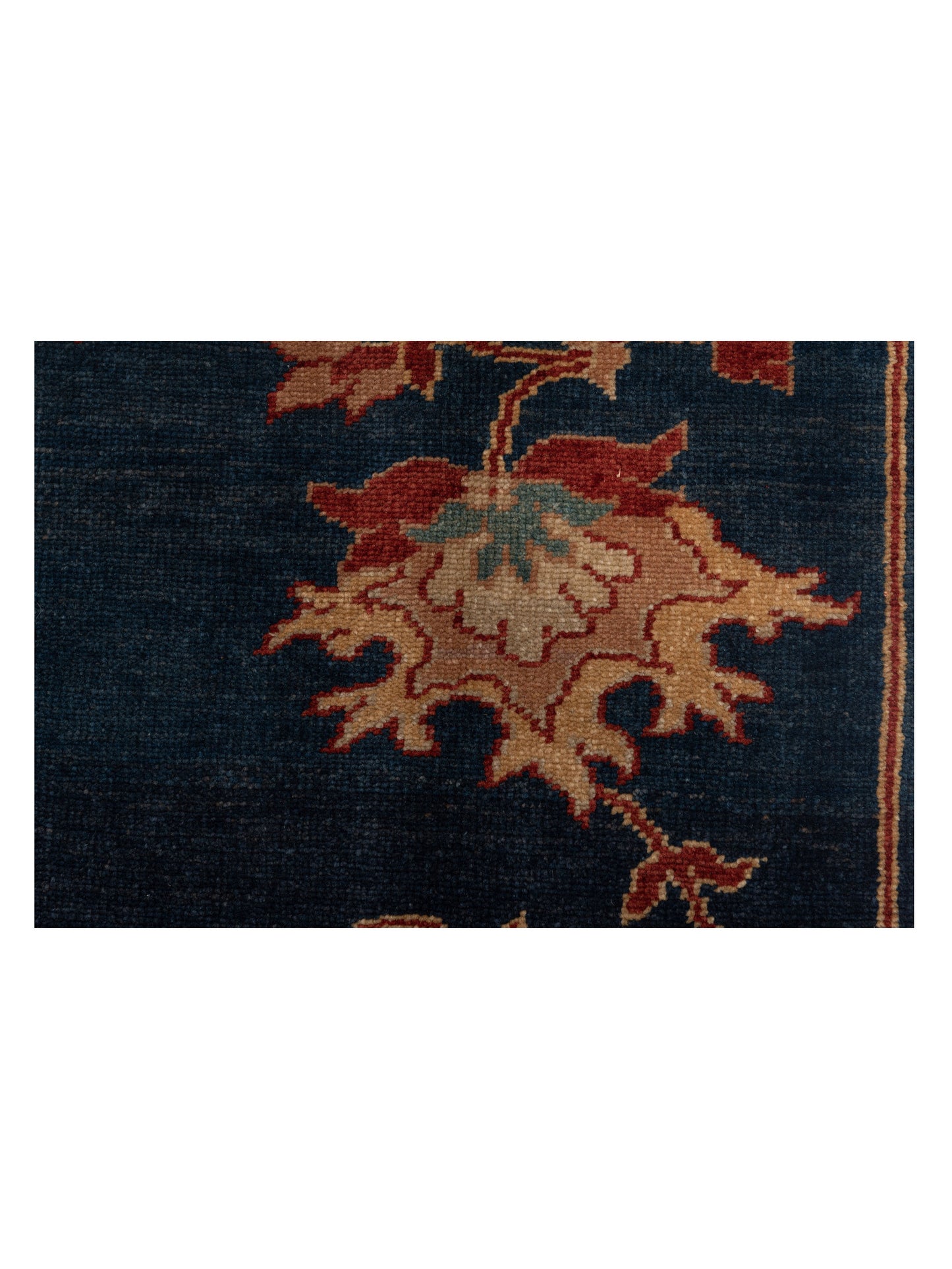 Pasha Antique Loom 104551 Blue  Transitional Hand Knotted Rug