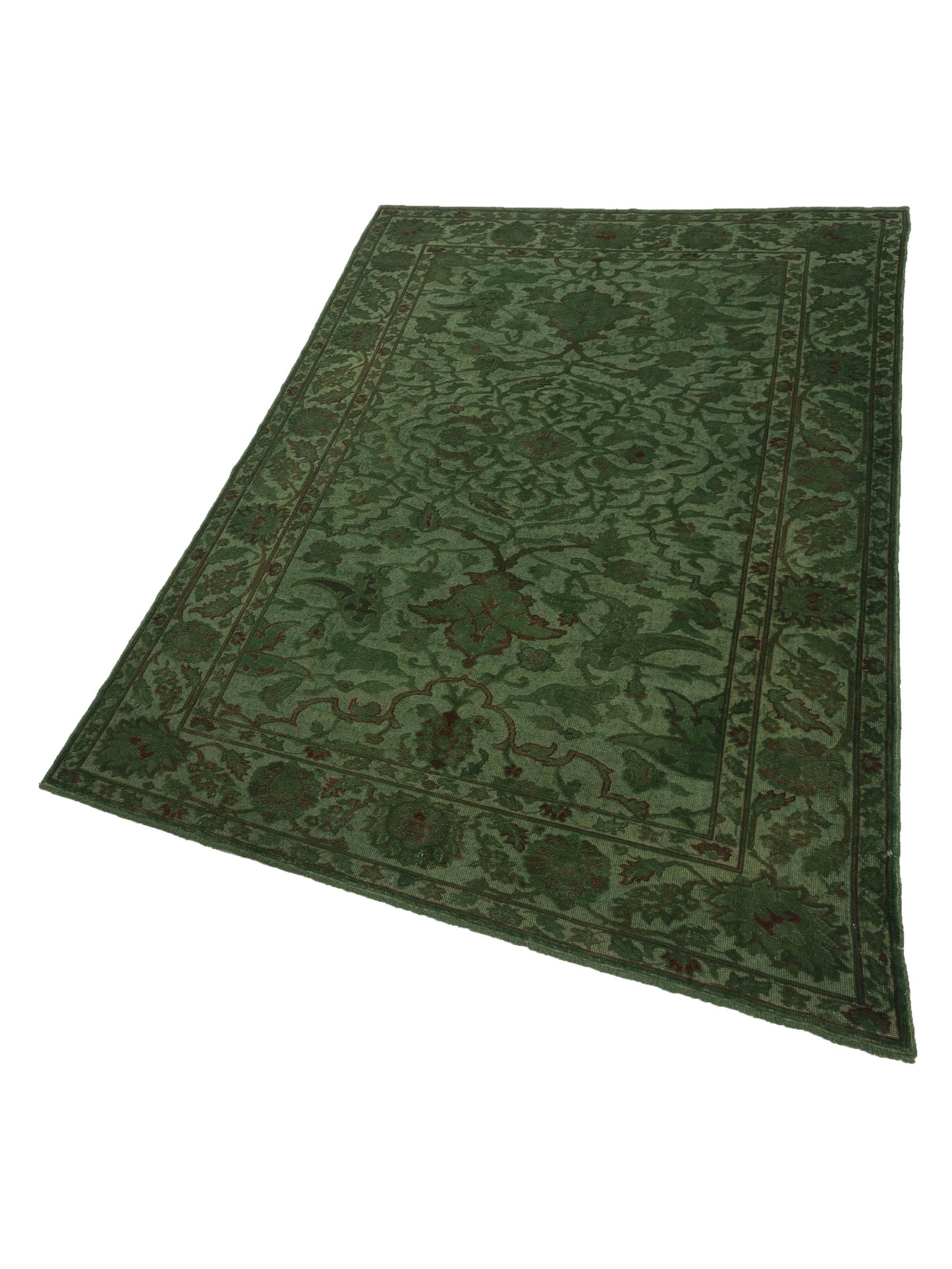 Pasha Vintage 104555 Green  Transitional Hand Knotted Rug