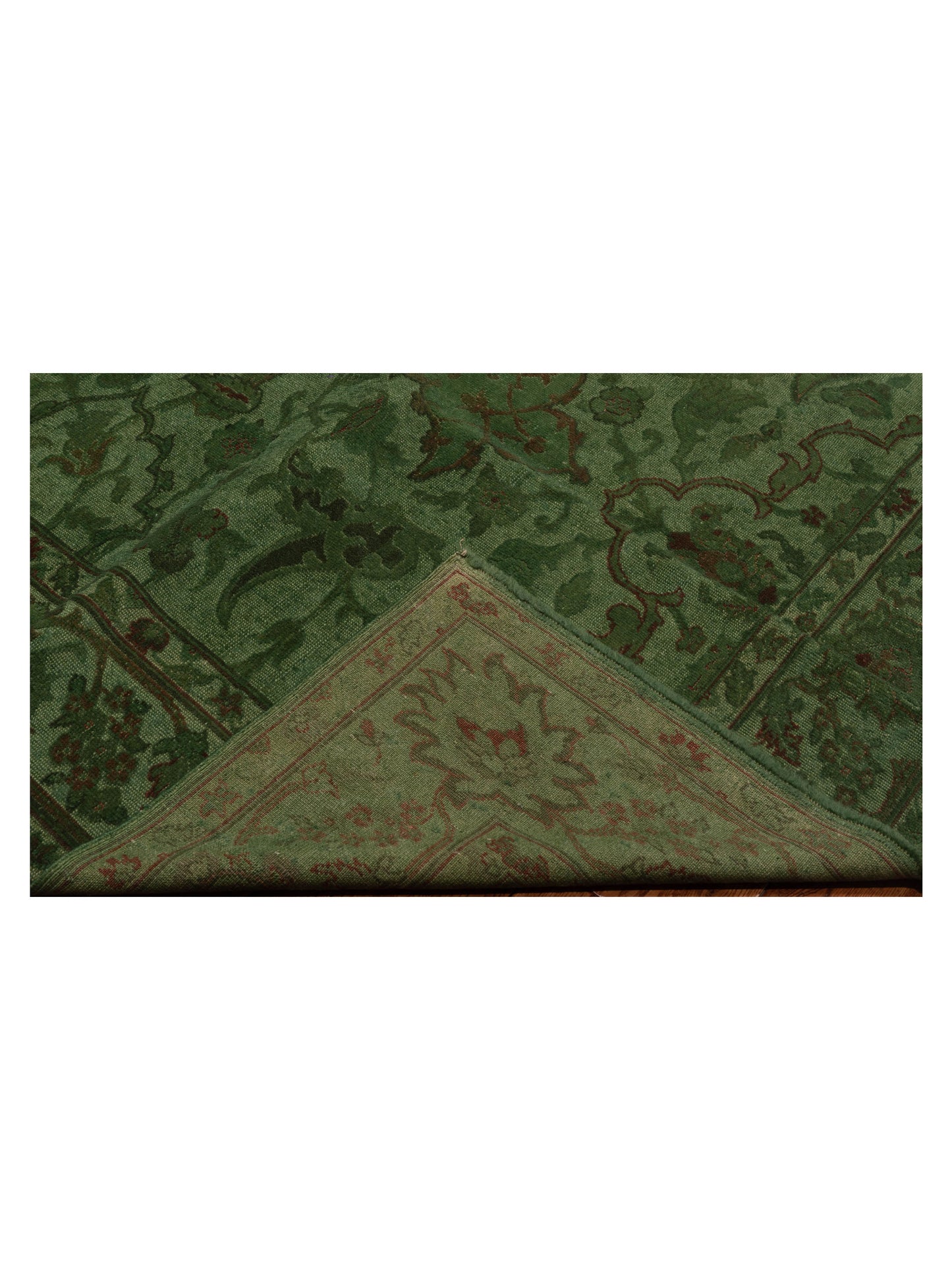 Pasha Vintage 104555 Green  Transitional Hand Knotted Rug