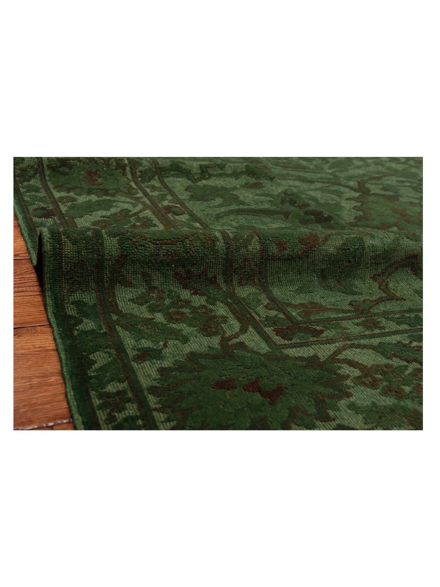 Pasha Vintage 104555 Green  Transitional Hand Knotted Rug