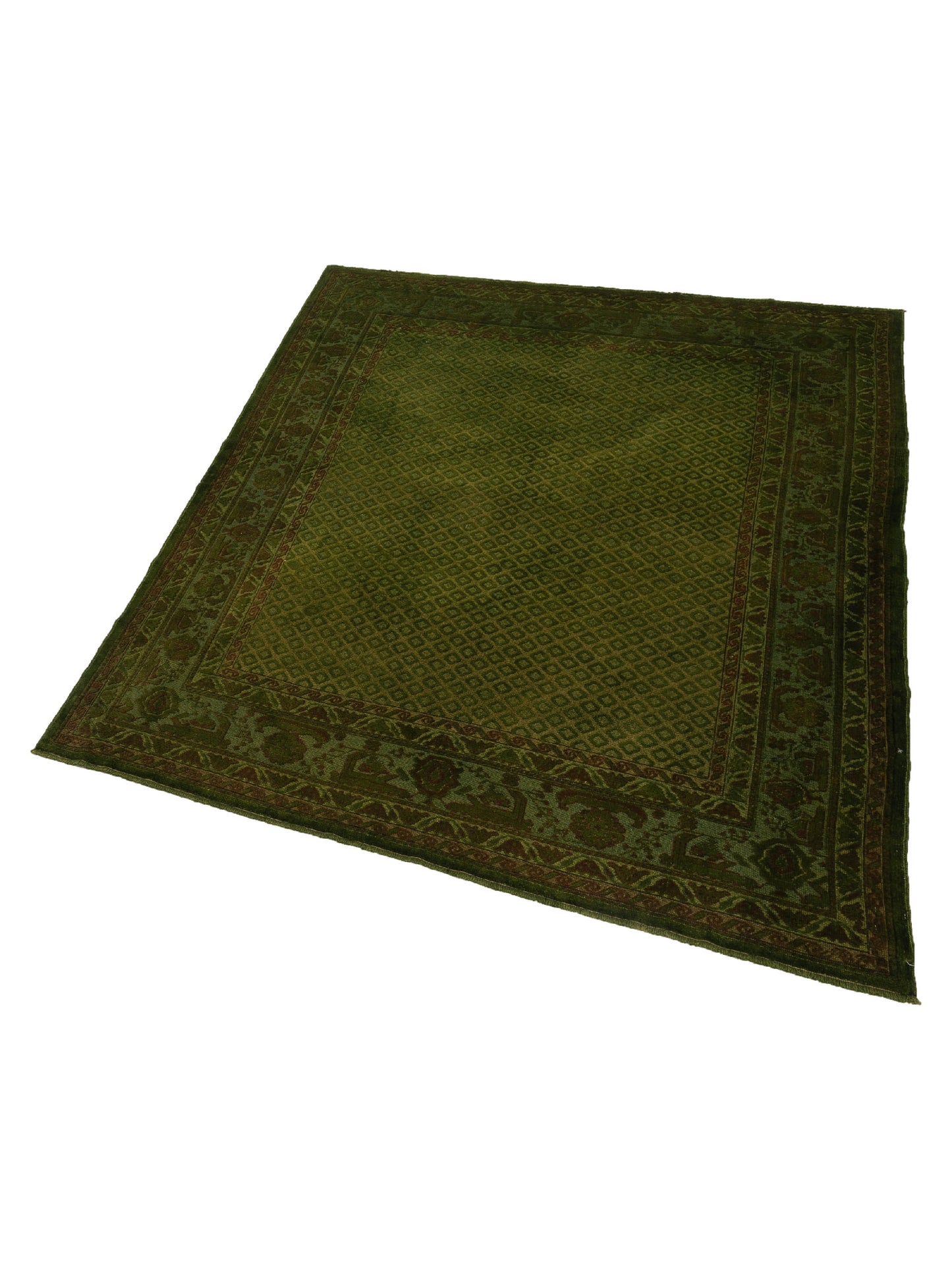 Pasha Vintage 104562 Green  Transitional Hand Knotted Rug