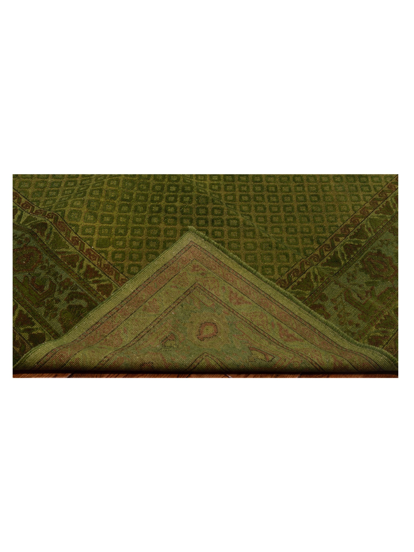 Pasha Vintage 104562 Green  Transitional Hand Knotted Rug