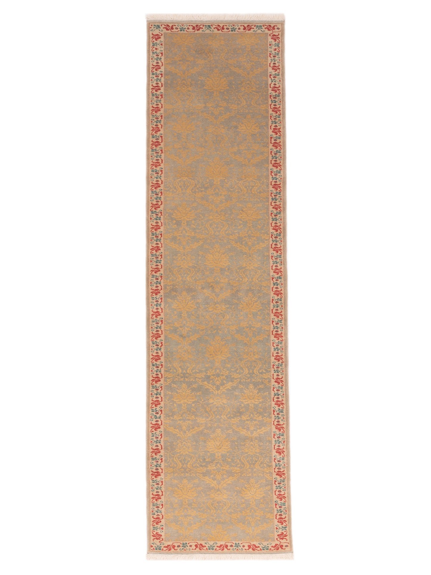 Pasha Antique Loom 104572 Light Blue Transitional Hand Knotted Rug