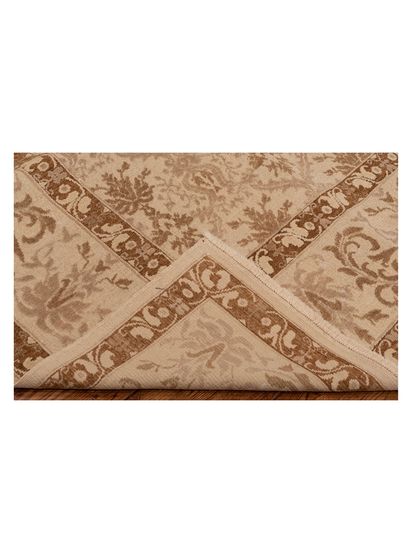 Pasha Defne Begonia Beige Beige Transitional Hand Knotted Rug