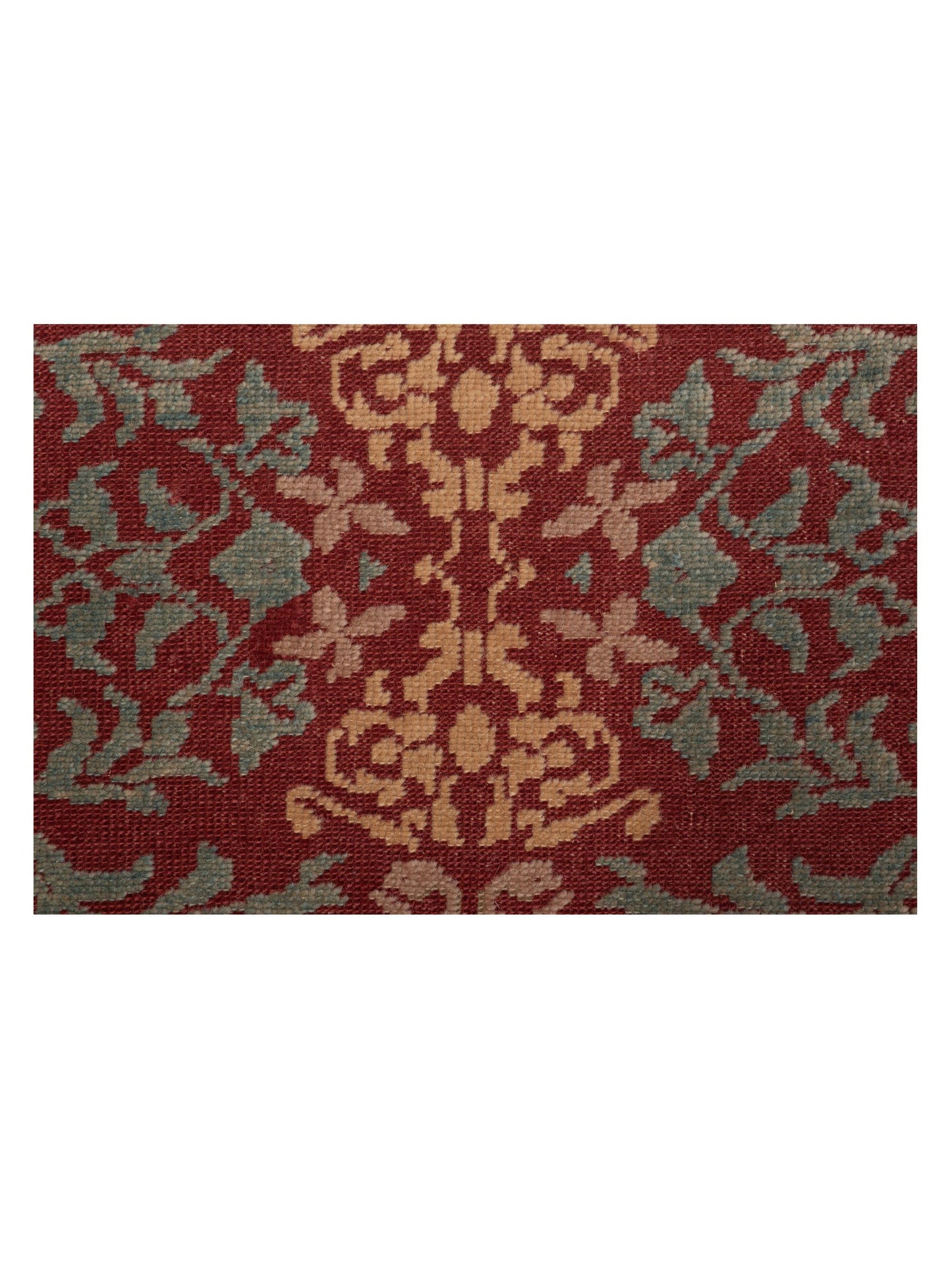 Pasha Antique Loom 105069 Red Gold Transitional Hand Knotted Rug