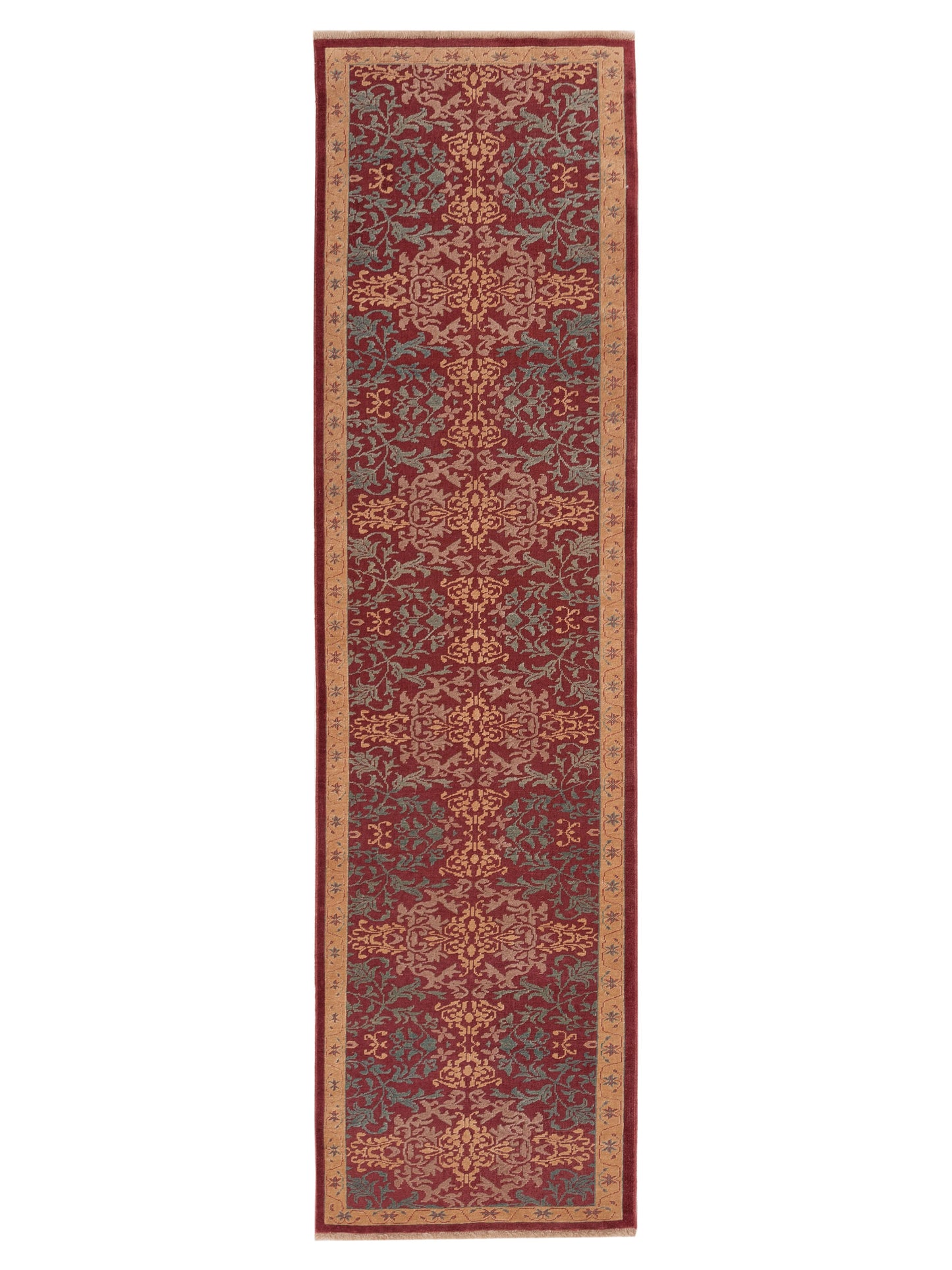 Pasha Antique Loom 105069 Red Transitional Hand Knotted Rug