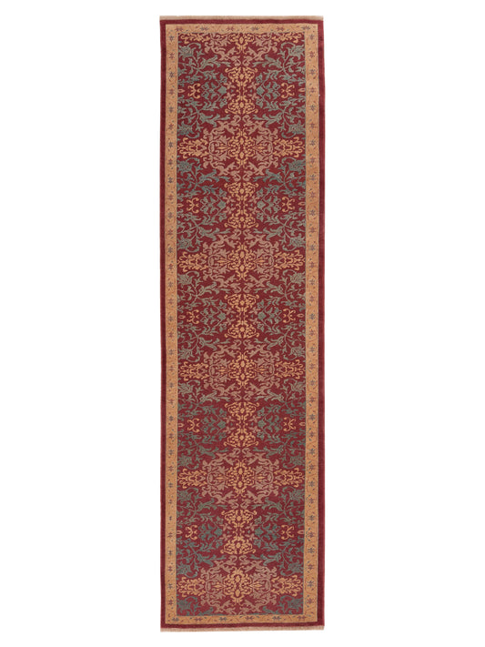 Pasha Antique Loom 105069 Red Transitional Hand Knotted Rug