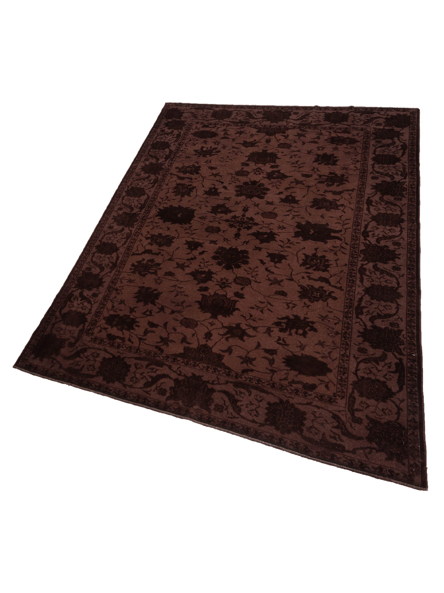 Pasha Vintage 105086 Dark Brown  Transitional Hand Knotted Rug