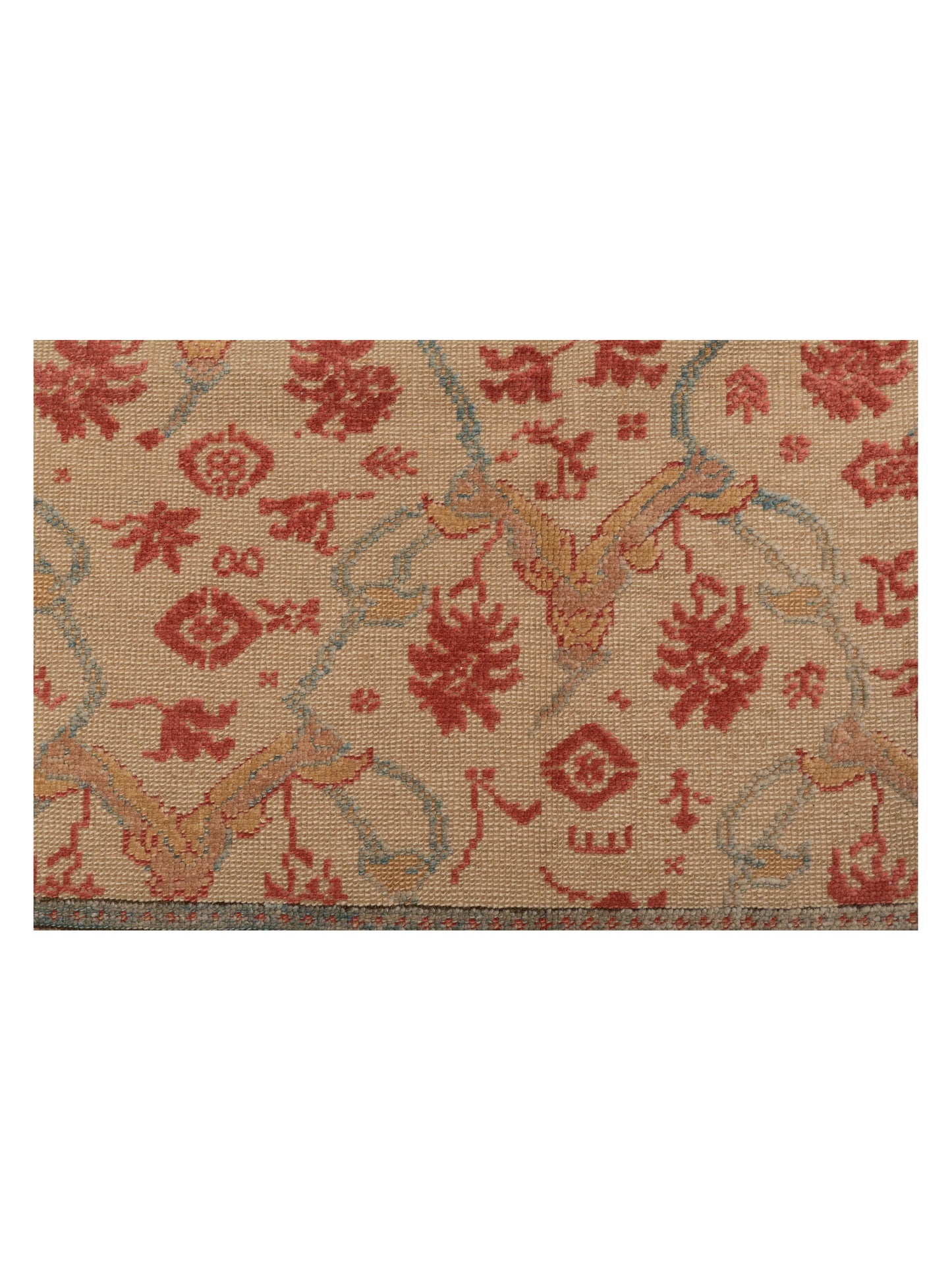 Pasha Antique Loom 105088 Beige Gold Transitional Hand Knotted Rug