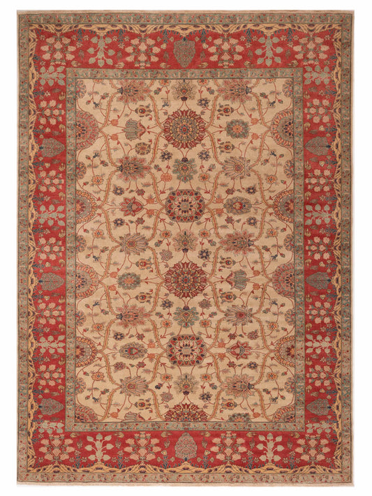 Pasha Antique Loom 105100 Ivory Traditional Hand Knotted Rug