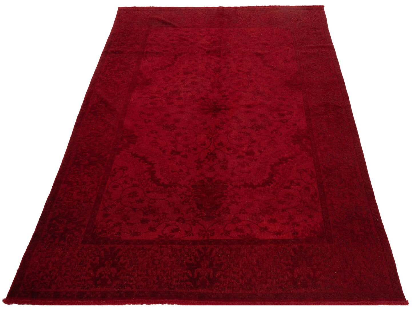 Pasha Vintage 105247 Red  Transitional Hand Knotted Rug