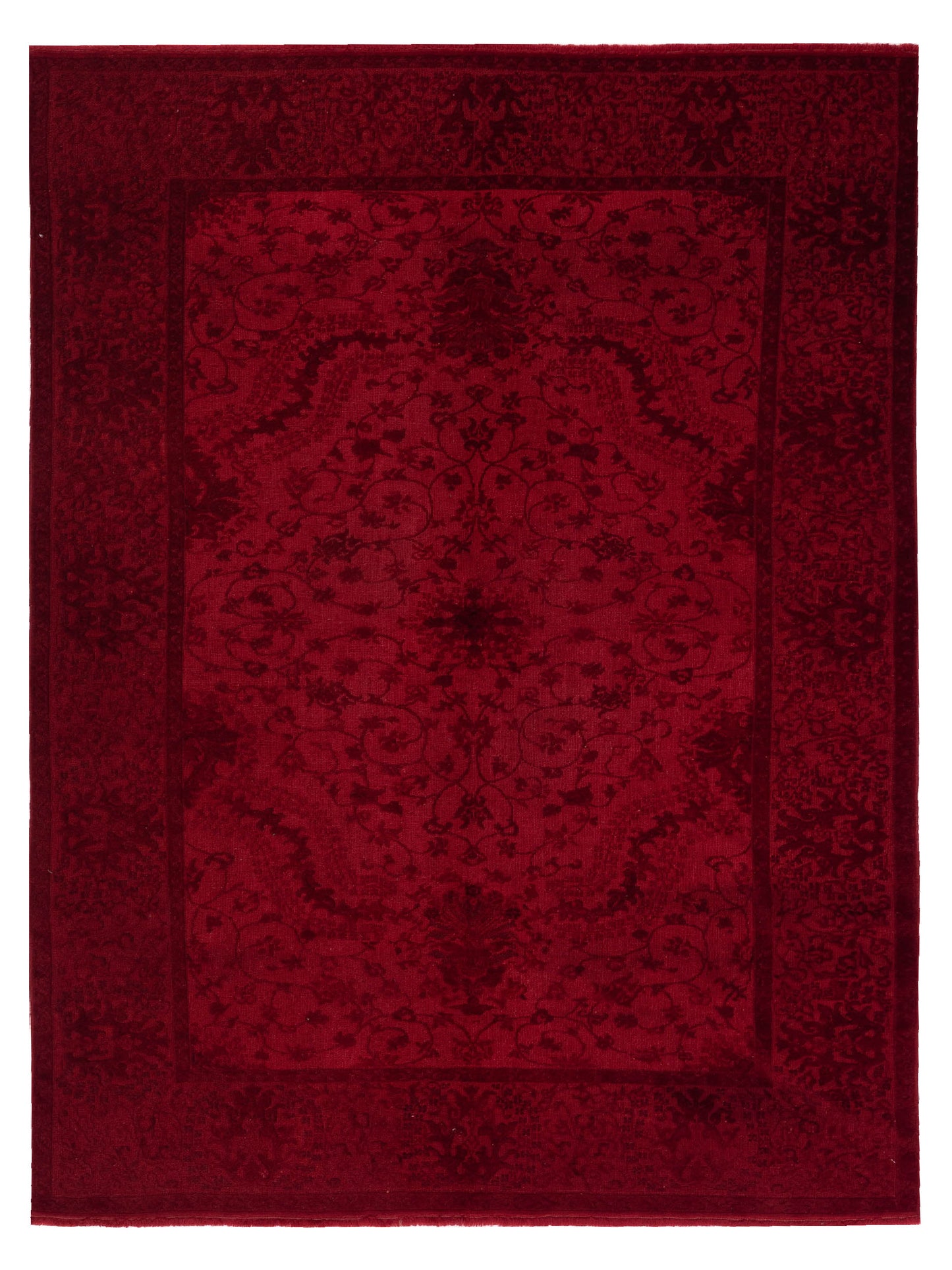 Pasha Vintage 105247 Red Transitional Hand Knotted Rug