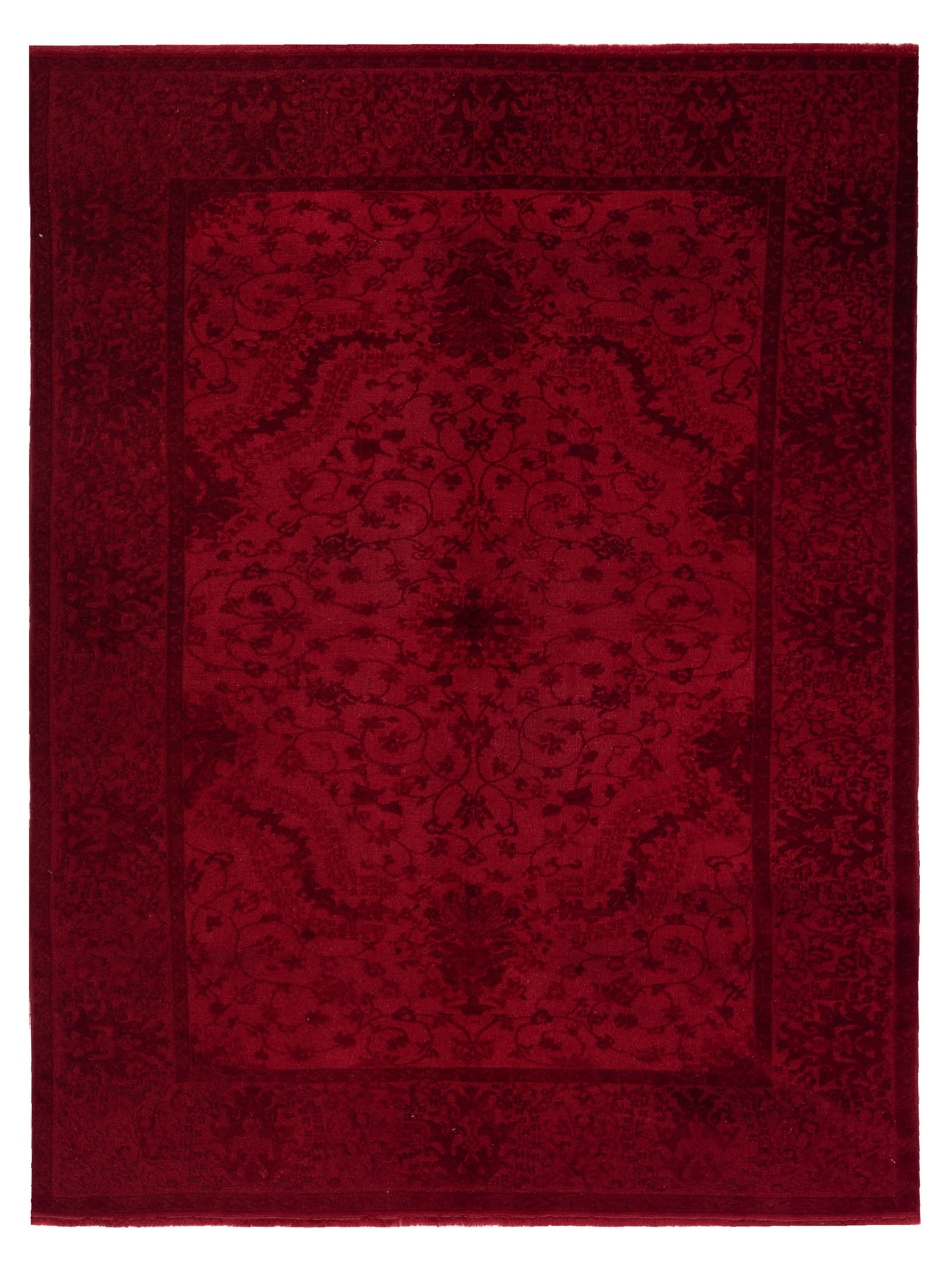 Pasha Vintage 105247 Red Transitional Hand Knotted Rug