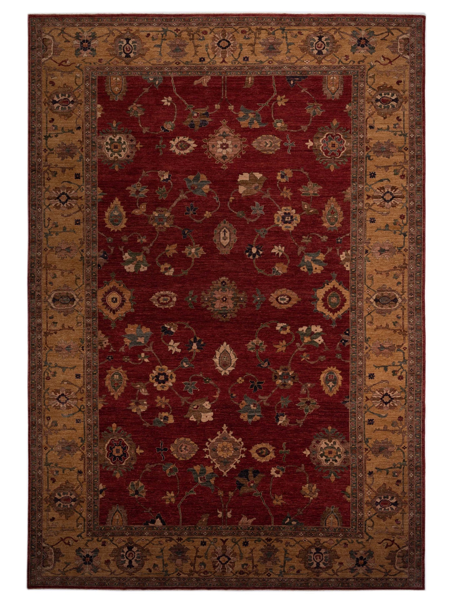 Pasha Elvan Nurgul Red Traditional Hand Knotted Rug