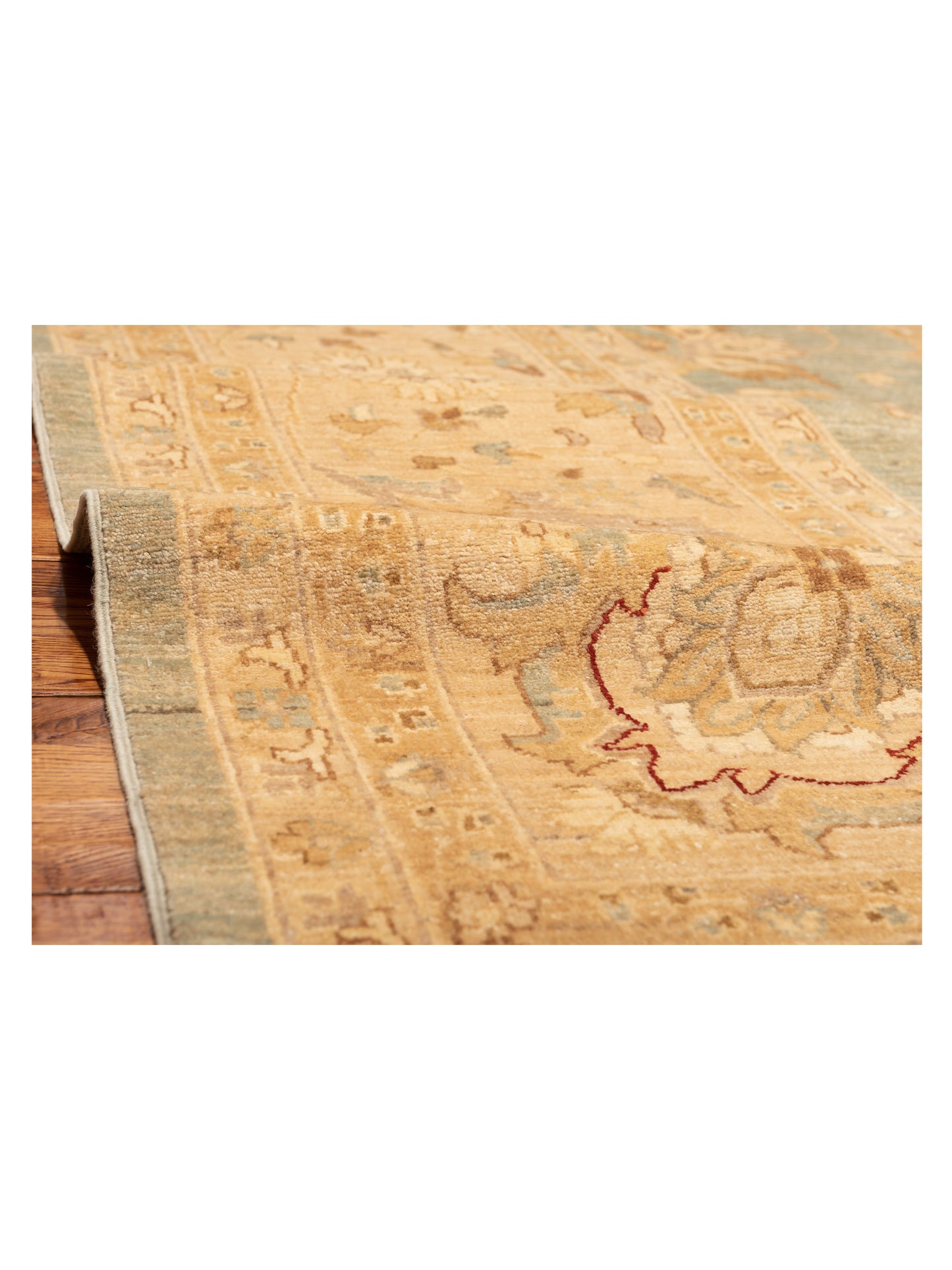 Pasha Sultan 106453 Blue Ivory Traditional Hand Knotted Rug