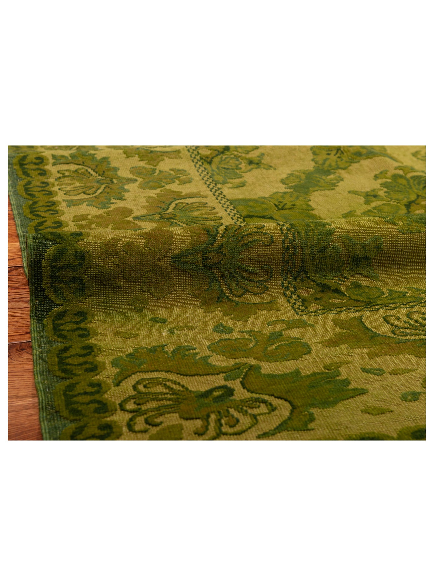 Pasha Vintage 106711 Green  Transitional Hand Knotted Rug