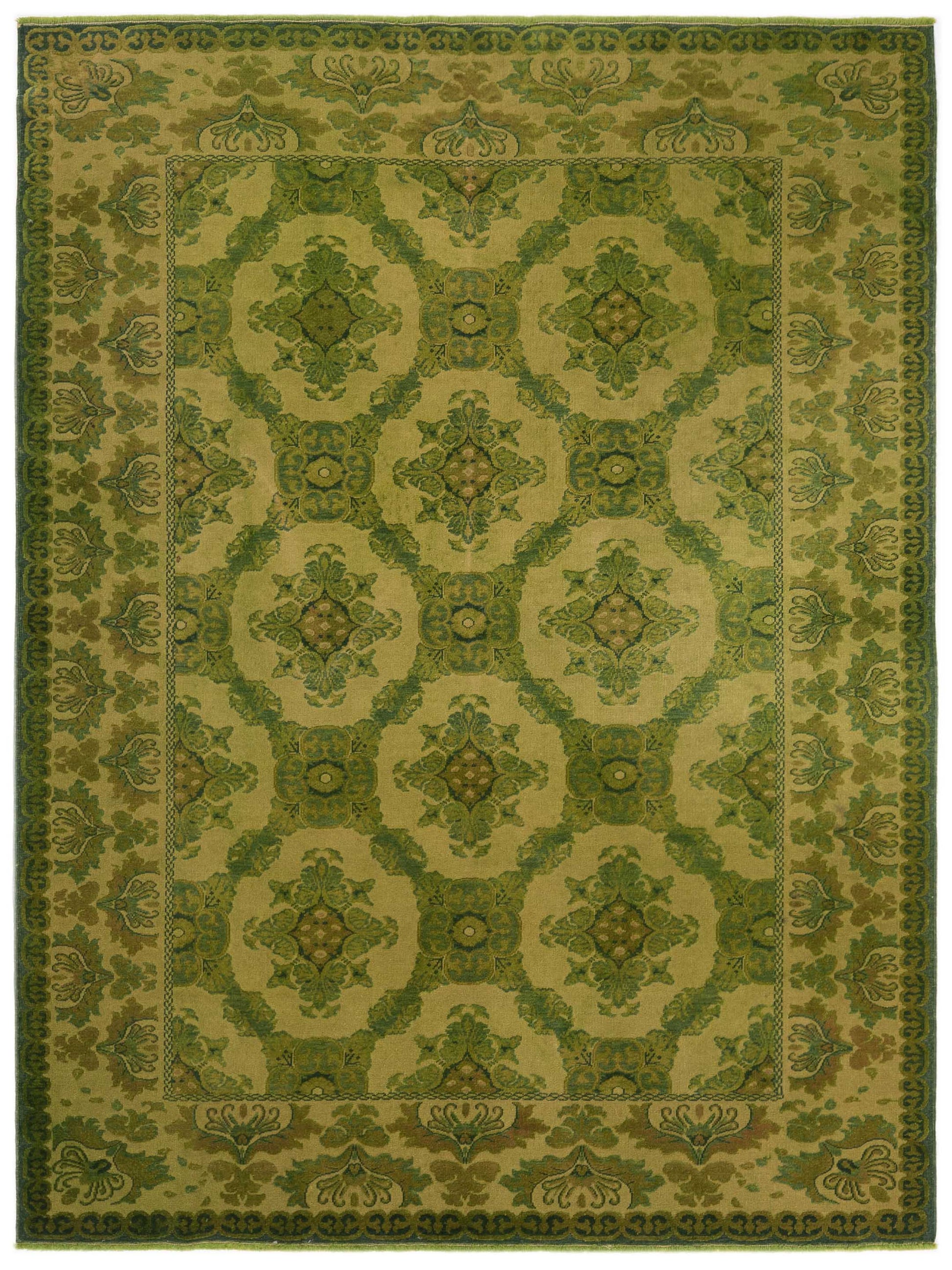 Pasha Vintage 106711 Green Transitional Hand Knotted Rug