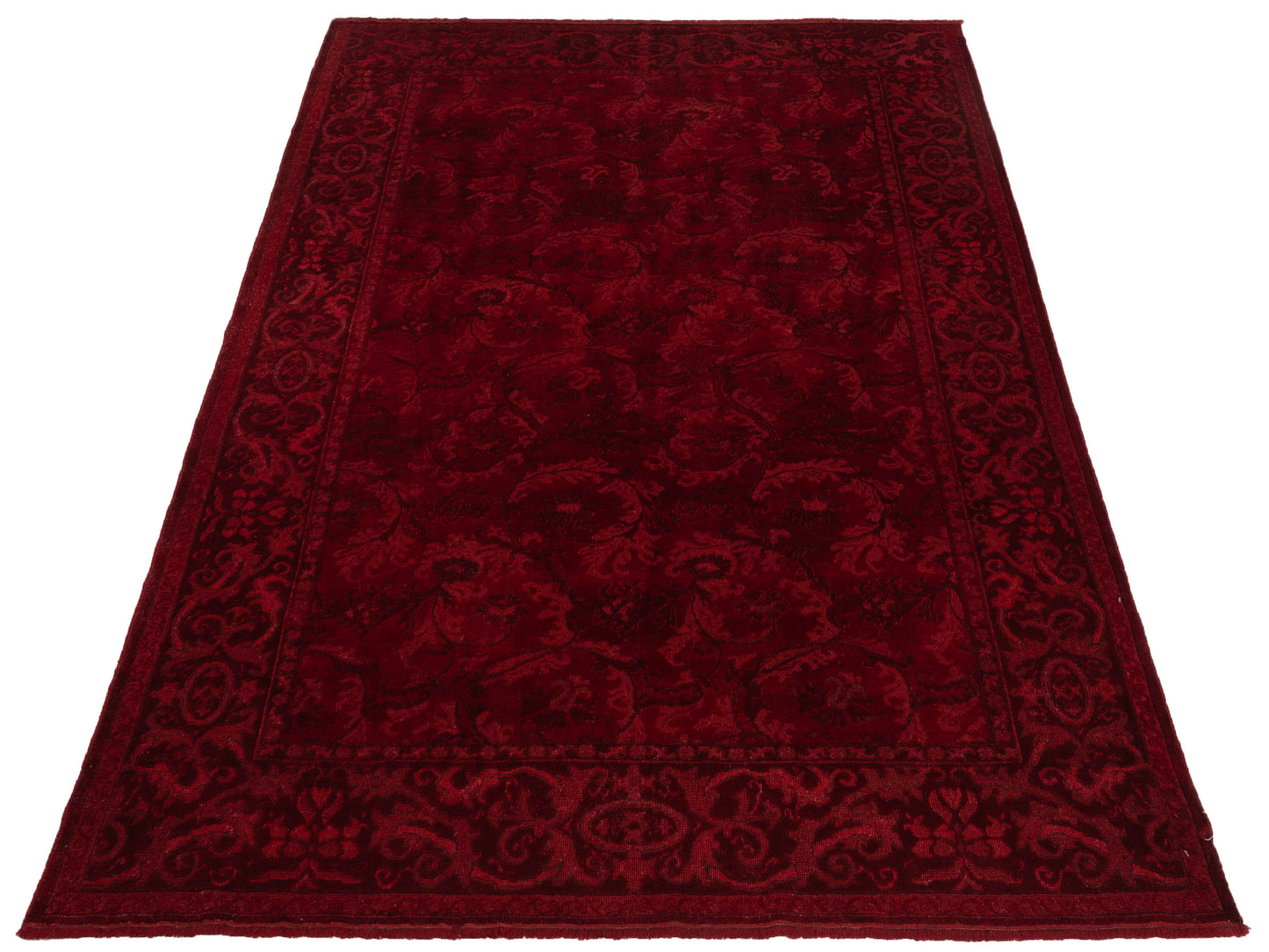 Pasha Vintage 106712 Red  Transitional Hand Knotted Rug