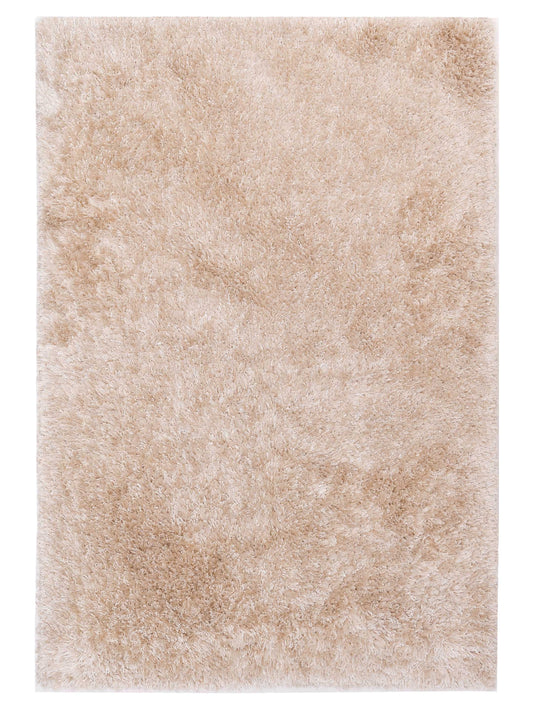 Bergamo Shaggy 106747 Ivory Contemporary Machine Made Rug