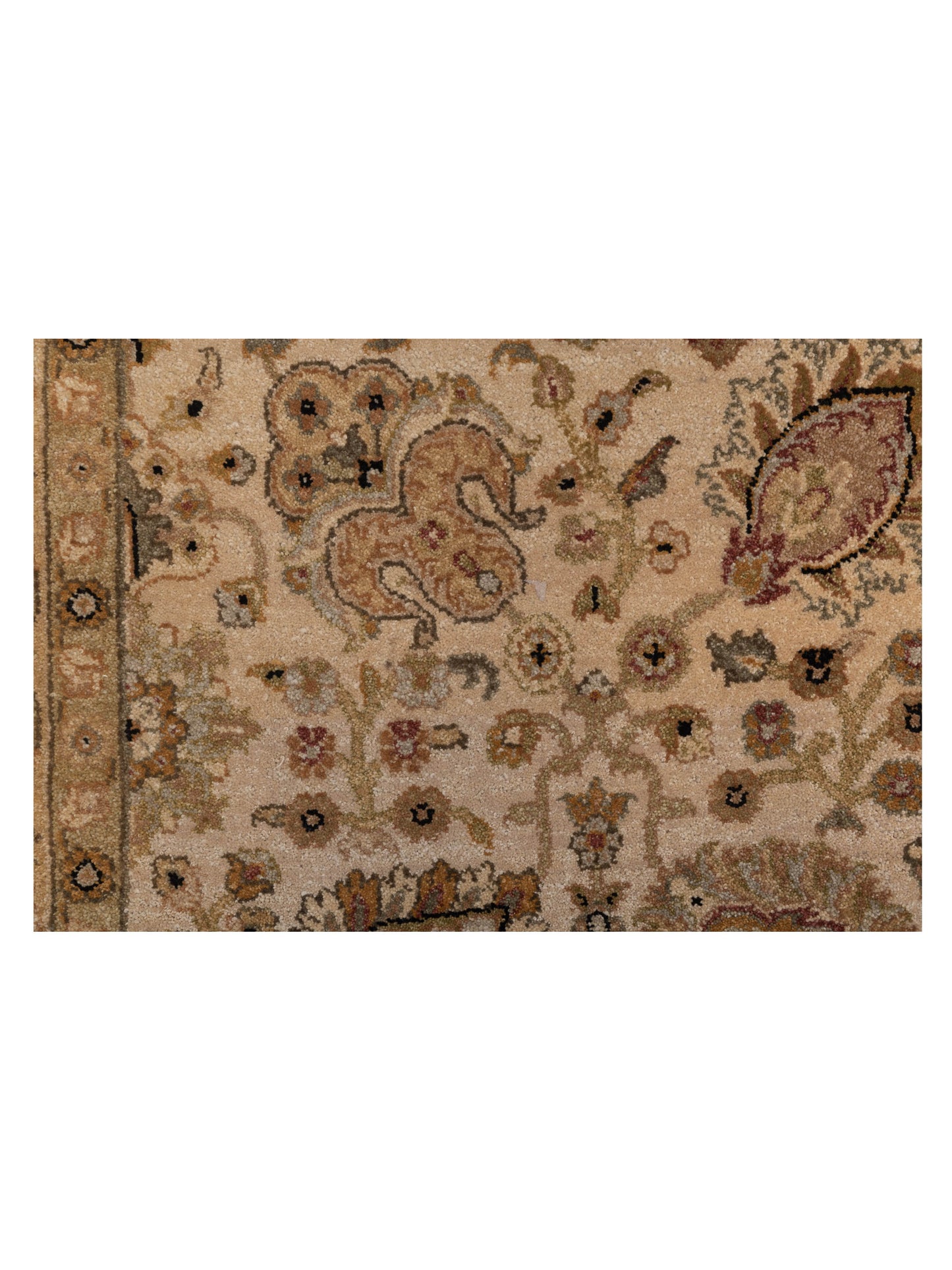 Rajpur Haji Jalili 106774 Ivory Gold Transitional Hand Knotted Rug - 5x7