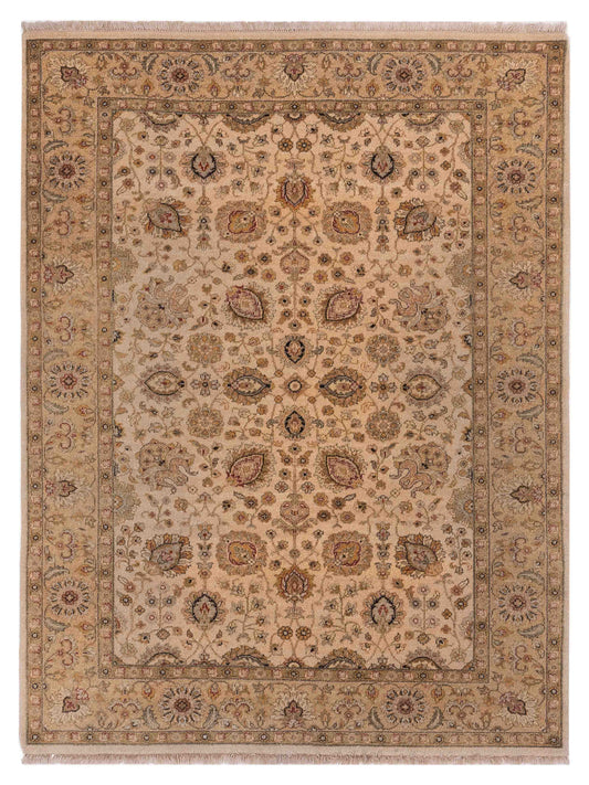 Rajpur Haji Jalili 106776 Ivory Transitional Hand Knotted Rug