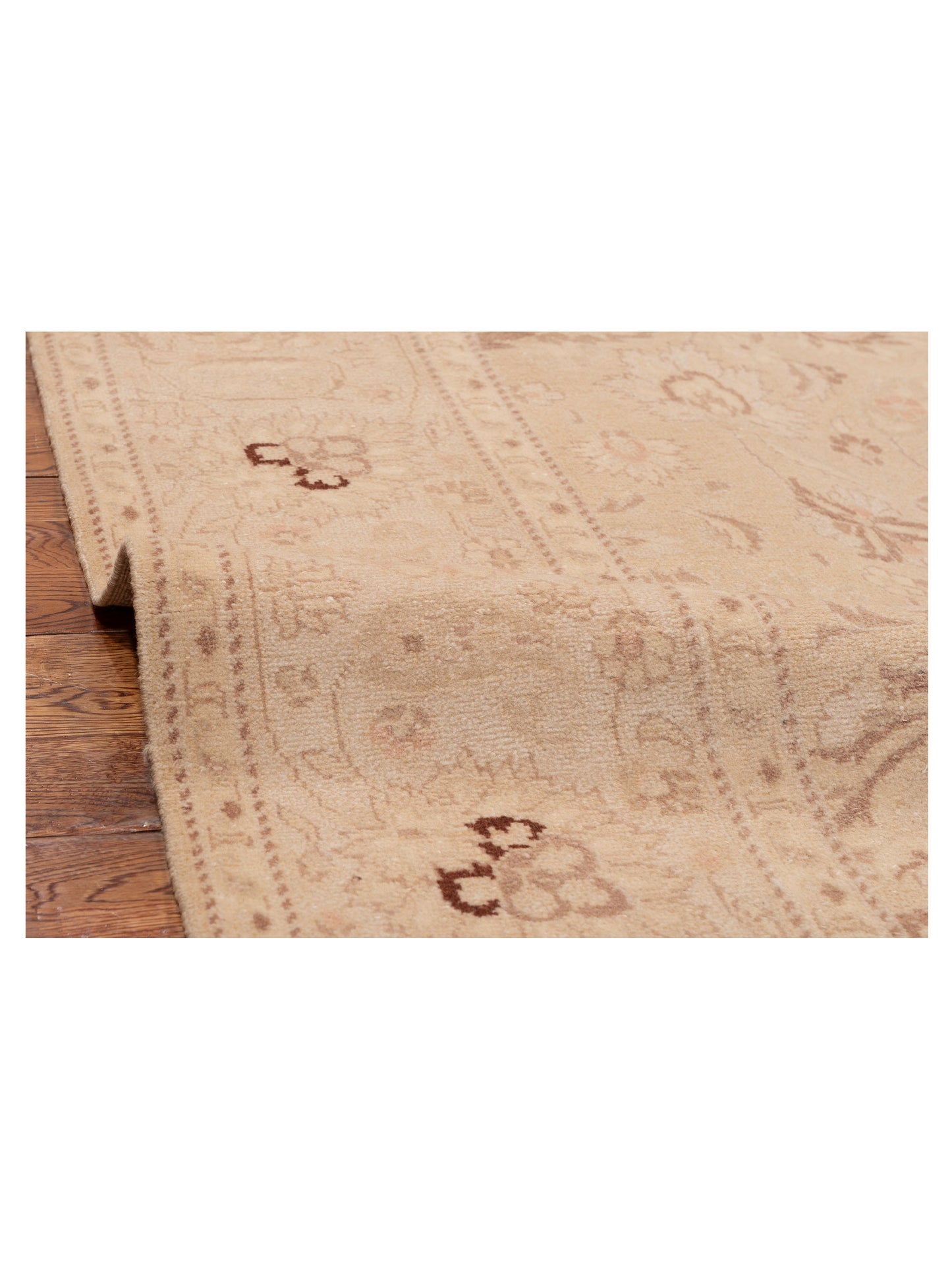 Pasha Bouquet 107411 Gold Ivory Transitional Hand Knotted Rug