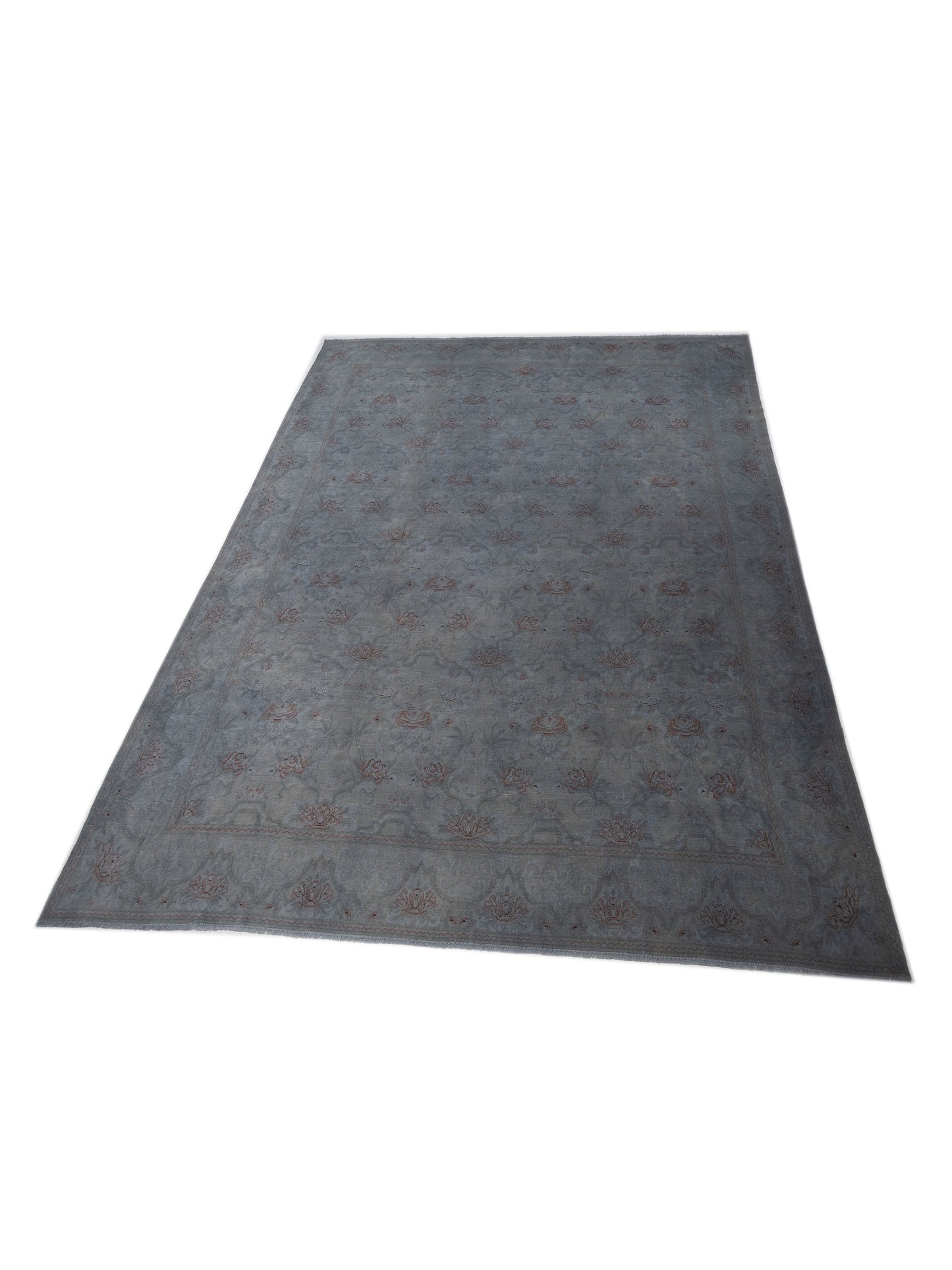 Pasha Vintage 107427 Gray  Transitional Hand Knotted Rug