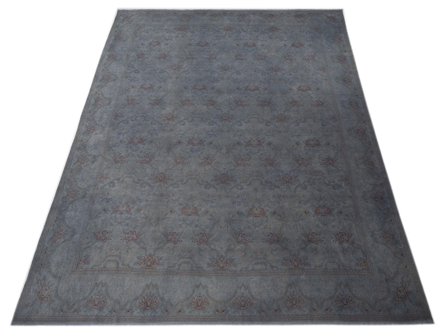 Pasha Vintage 107427 Gray  Transitional Hand Knotted Rug