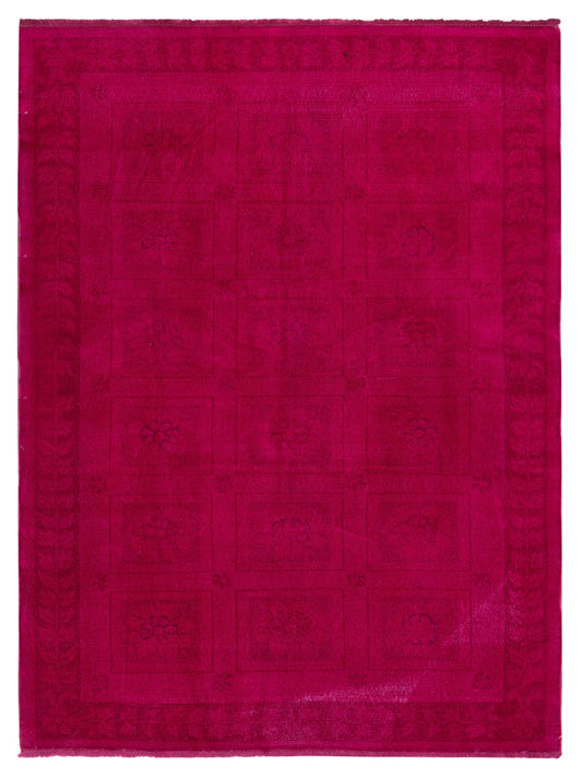 Pasha Vintage 107484 Pink Contemporary Hand Knotted Rug