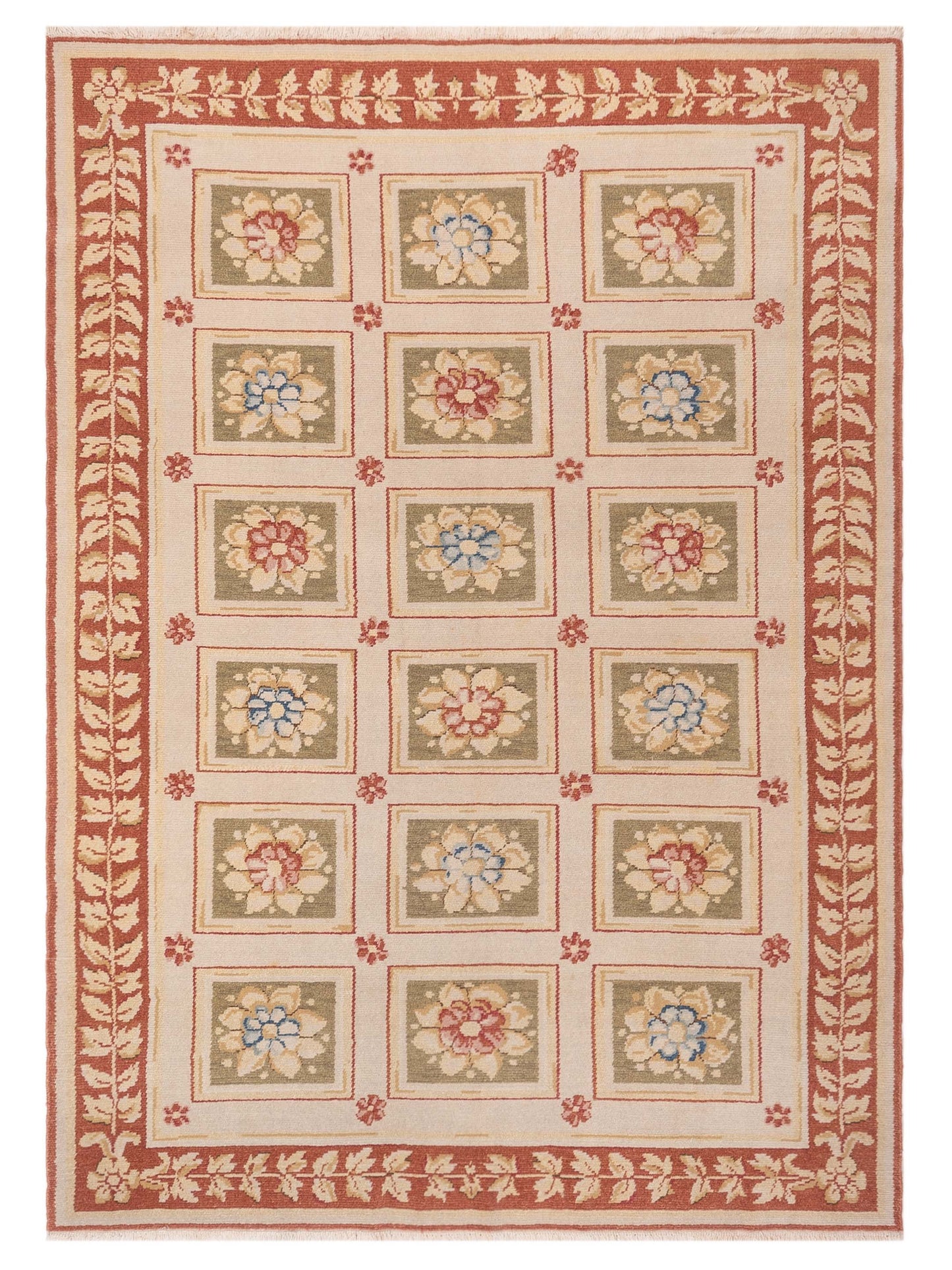 Pasha Bouquet 107485 Multi Transitional Hand Knotted Rug