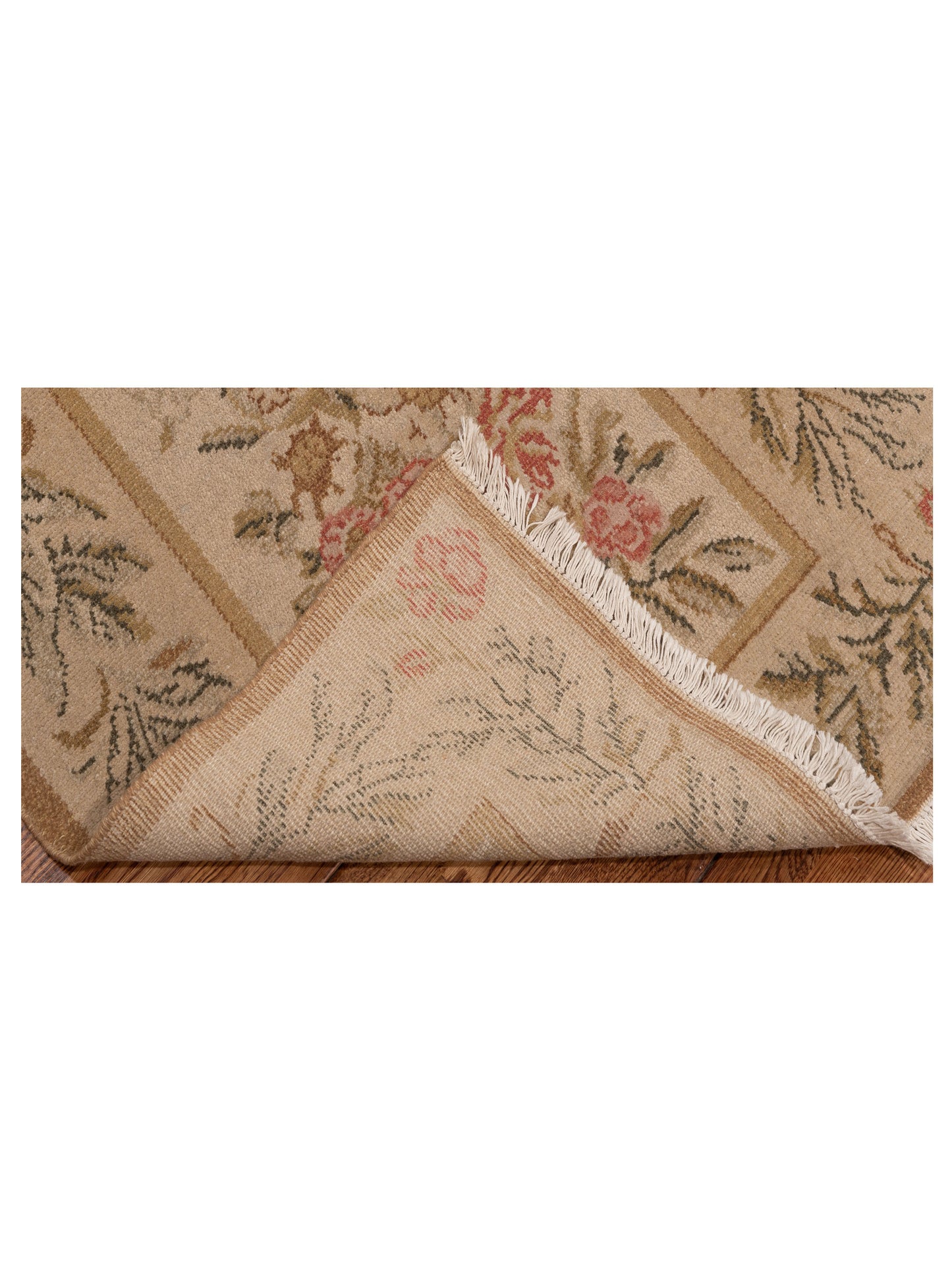 Pasha Bouquet 107491 Ivory Cream Transitional Hand Knotted Rug