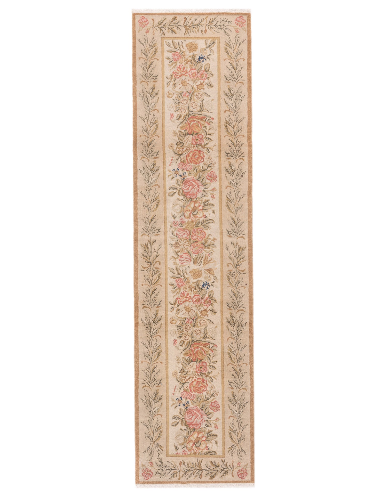 Pasha Bouquet 107491 Ivory Transitional Hand Knotted Rug