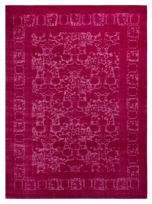 Pasha Vintage 107525 Pink Contemporary Hand Knotted Rug