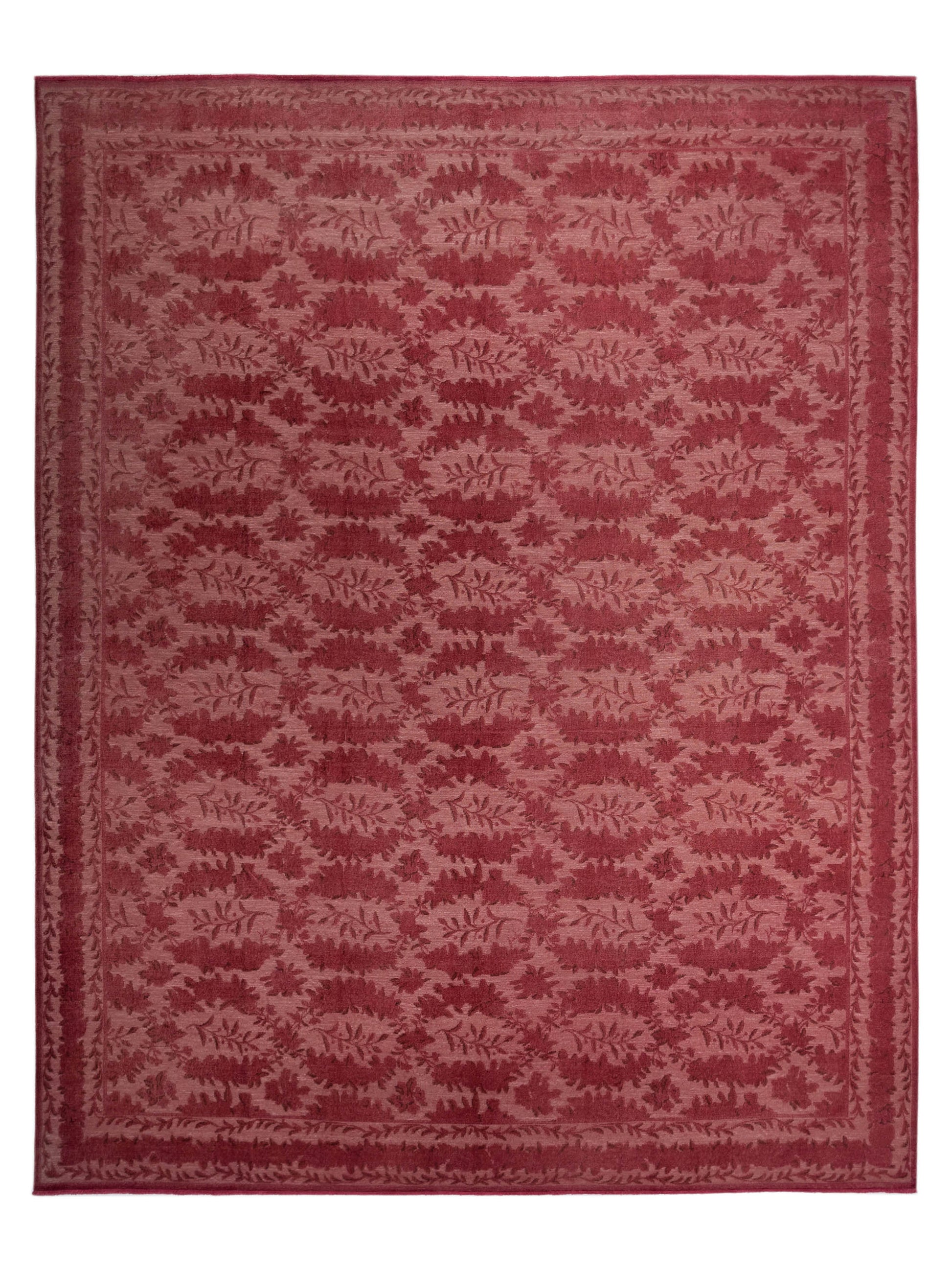 Pasha Vintage 107535 Pink Transitional Hand Knotted Rug