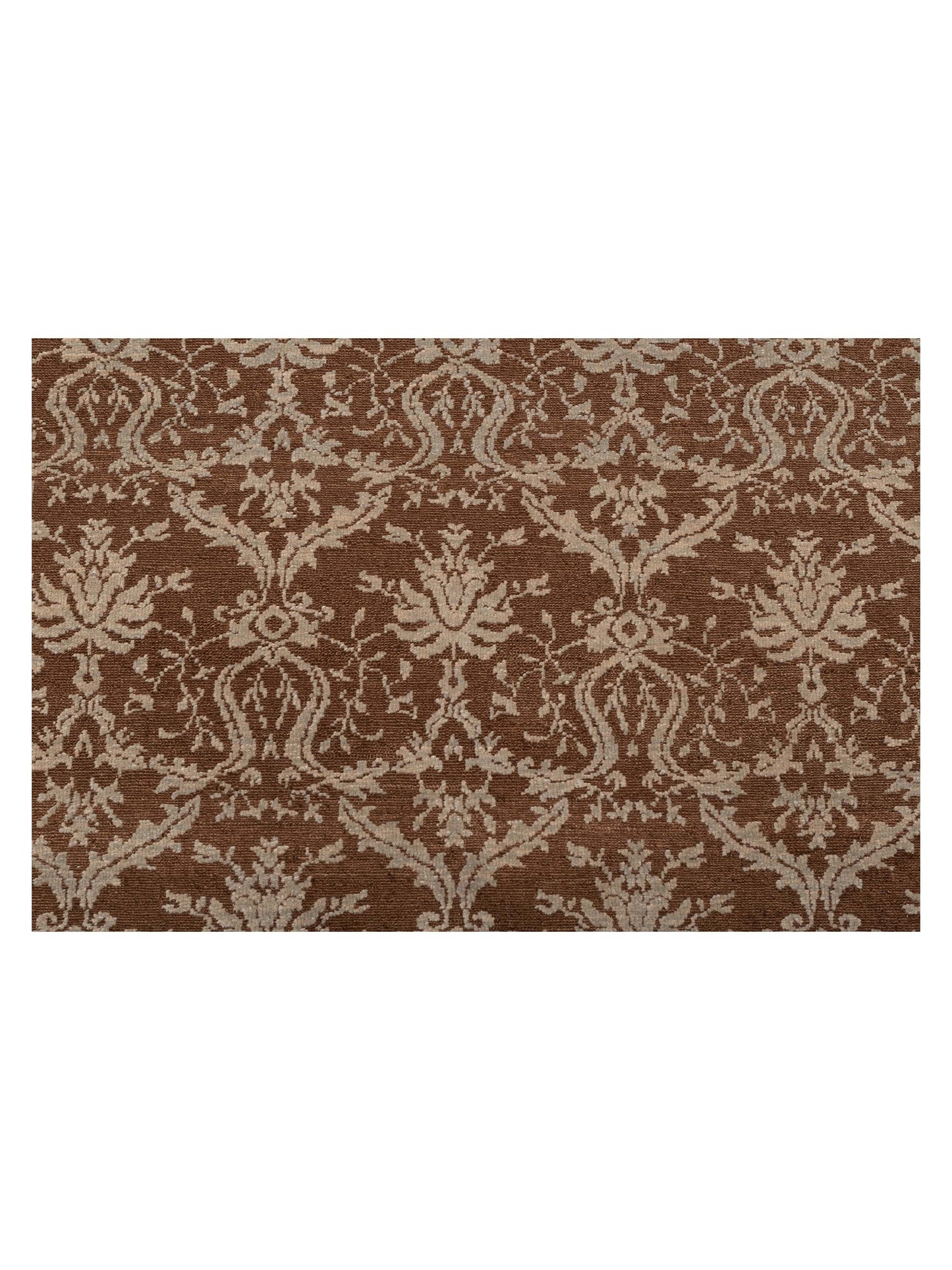 Pasha Defne Begonia Brown Brown Transitional Hand Knotted Rug