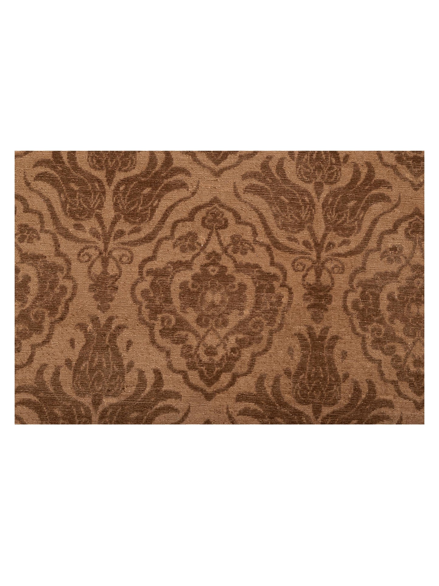 Pasha Defne Tulip Dark Brown Brown Transitional Hand Knotted Rug