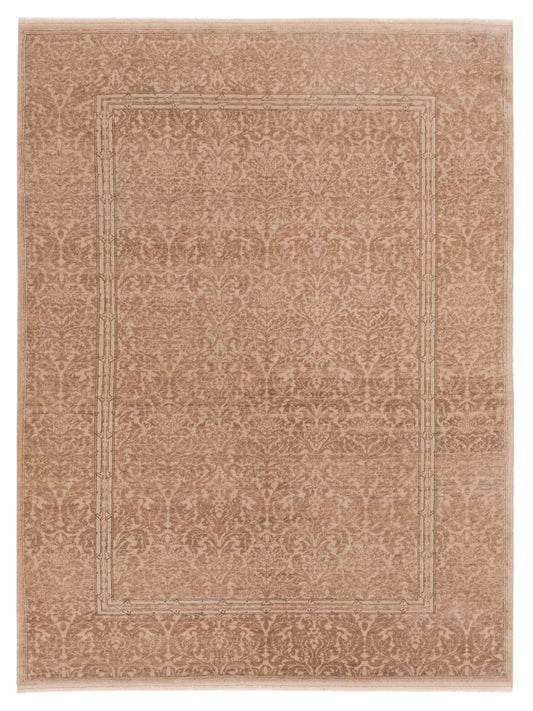 Pasha Defne Rose Beige Transitional Hand Knotted Rug