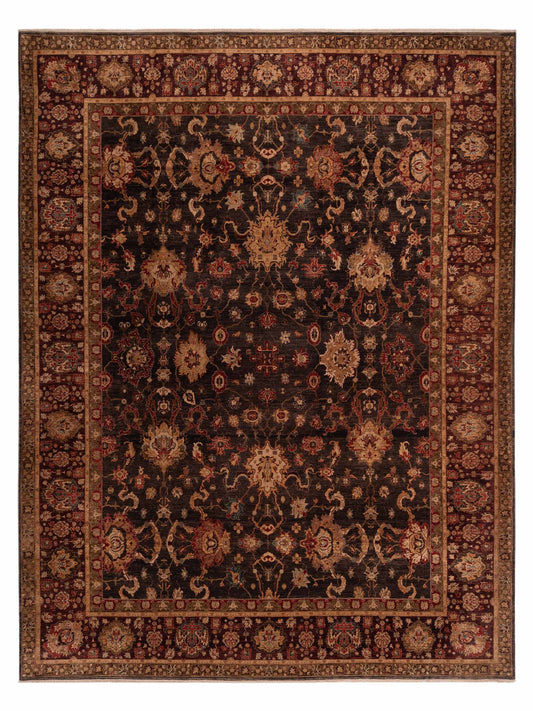 Pasha Firuze Lidya Charcoal Traditional Hand Knotted Rug