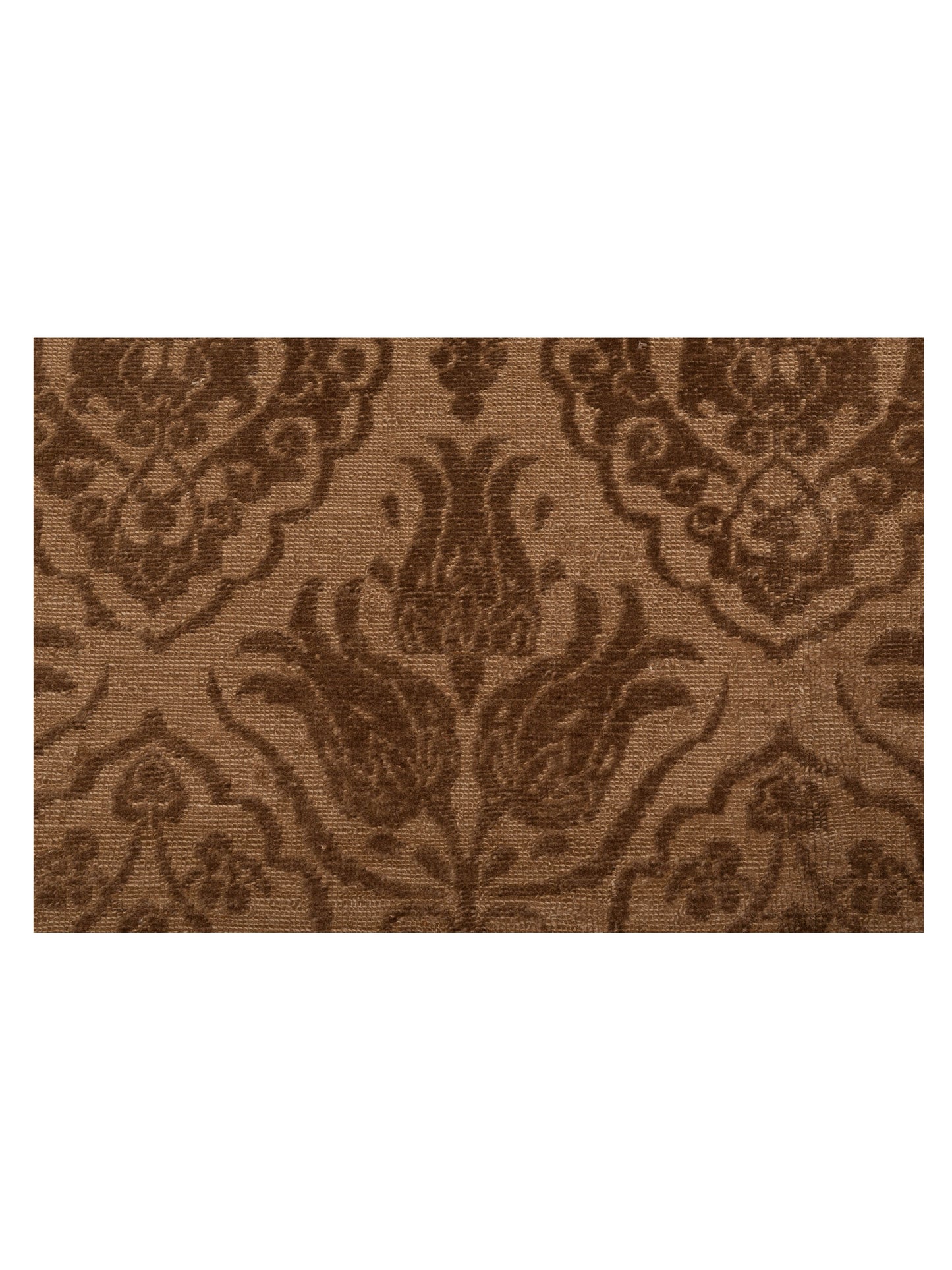 Pasha Defne Tulip Brown Dark Brown Transitional Hand Knotted Rug