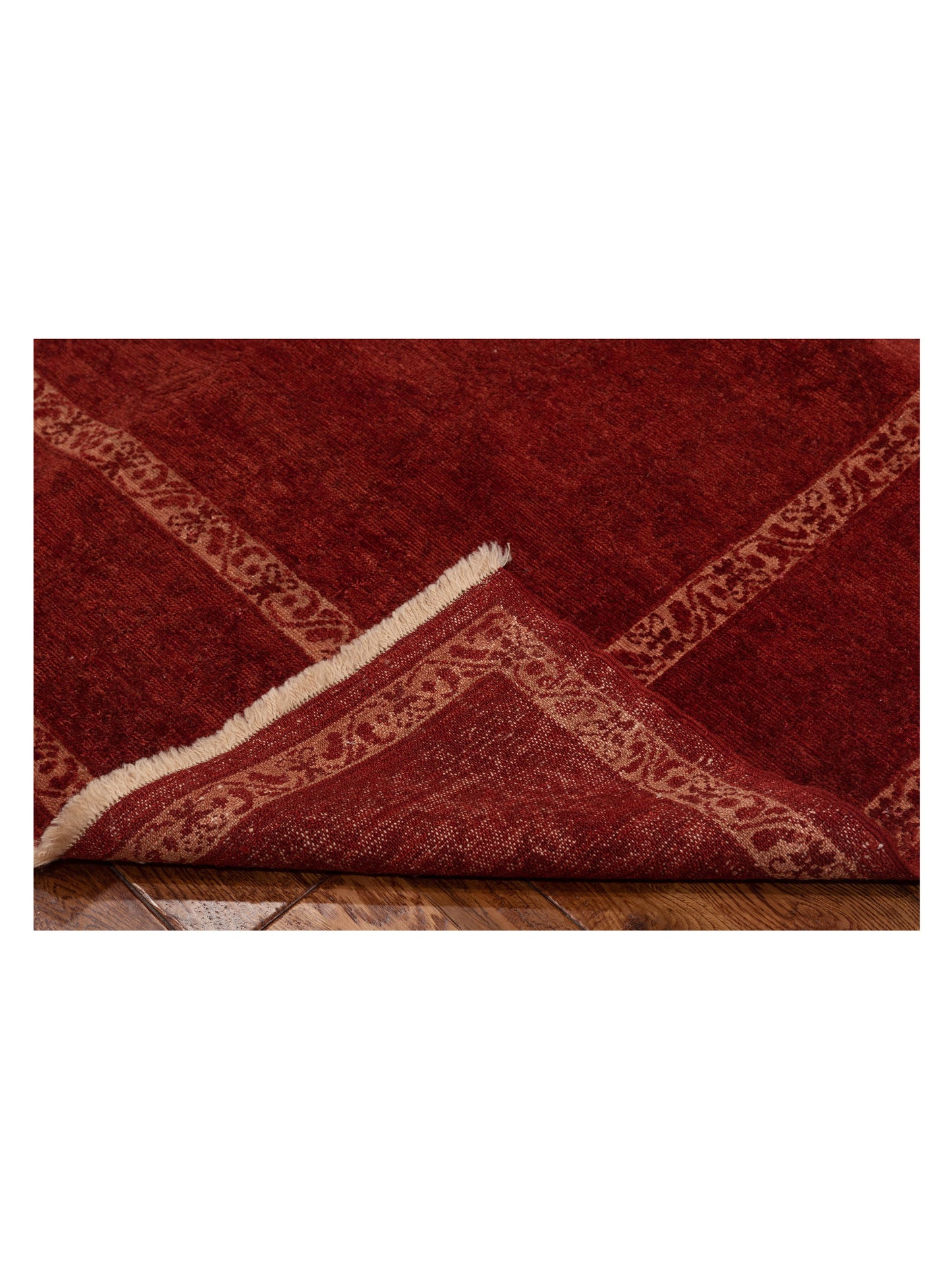 Pasha Defne Begonia Red Red Transitional Hand Knotted Rug