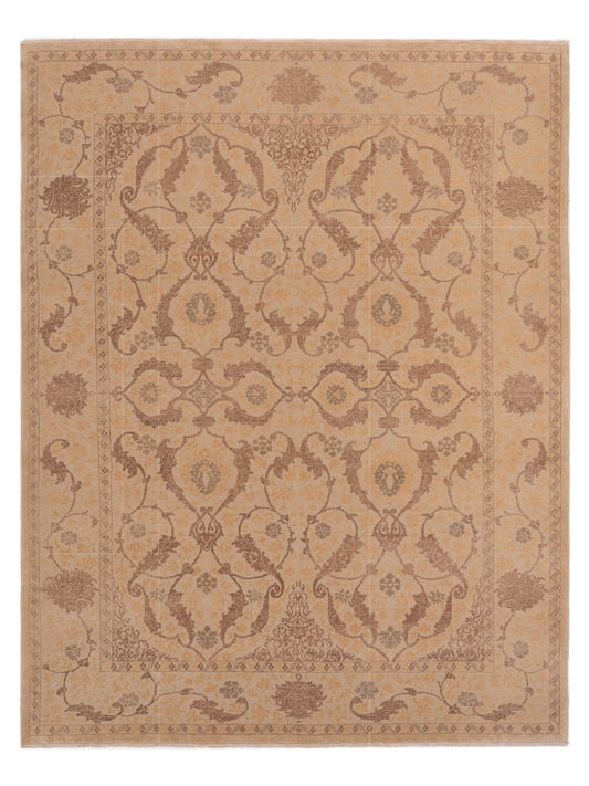 Pasha Defne Orchid Cream Transitional Hand Knotted Rug