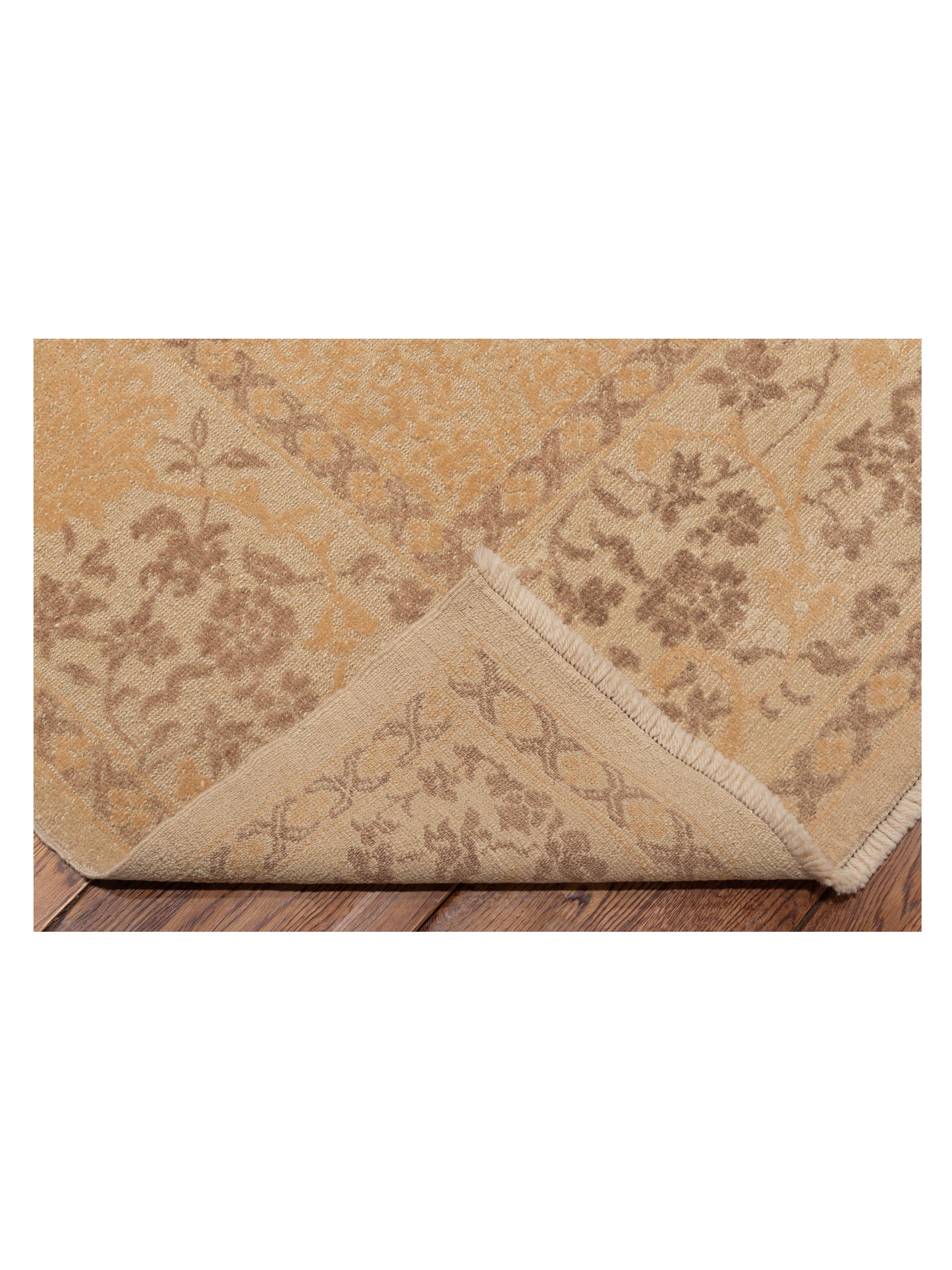 Pasha Defne Orchid Beige Gold Transitional Hand Knotted Rug